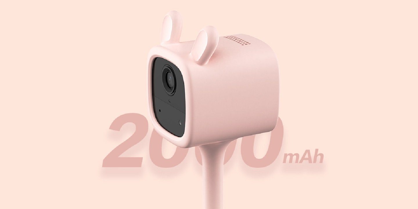 Musikwiedergabe Babymonitor, Akkubetrieben, uvm. Babyphone Video-Babyphone BM1 Smart EZVIZ Rosa pink