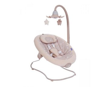 Kikkaboo Babywippe Babywippe Stars 12 Melodien, 12 Melodien Mobile Vibration 5-Punkt-Gurt verstellbar