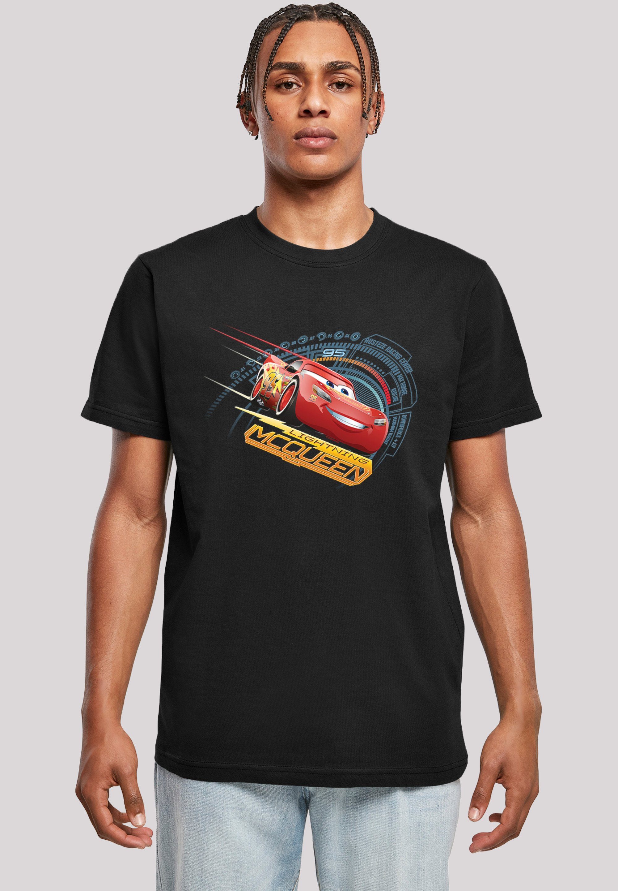 F4NT4STIC ,Regular-Fit,Basic,Bedruckt, T-Shirt Merch hohem Lightning Cars Herren,Premium Sehr weicher Baumwollstoff McQueen mit Tragekomfort Disney