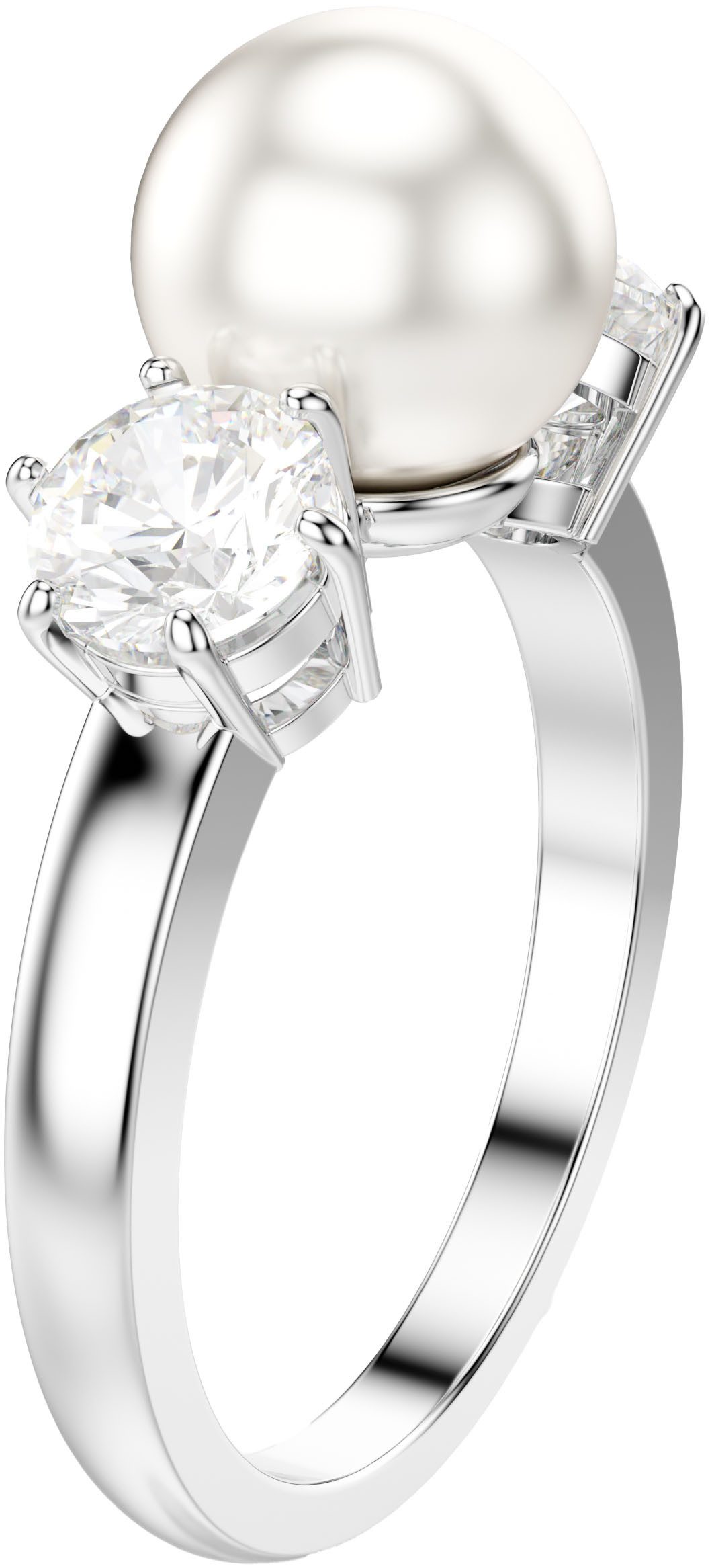 Swarovski Fingerring Schmuck Geschenk Matrix Ring, mit Swarovski® Zirkonia (synth) - mit Swarovski® Perle