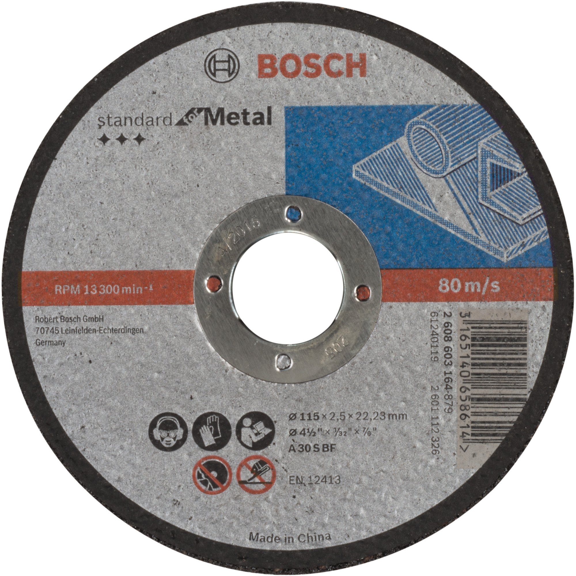 BOSCH Trennscheibe Trennscheibe Standard for Metal, Ø 115mm