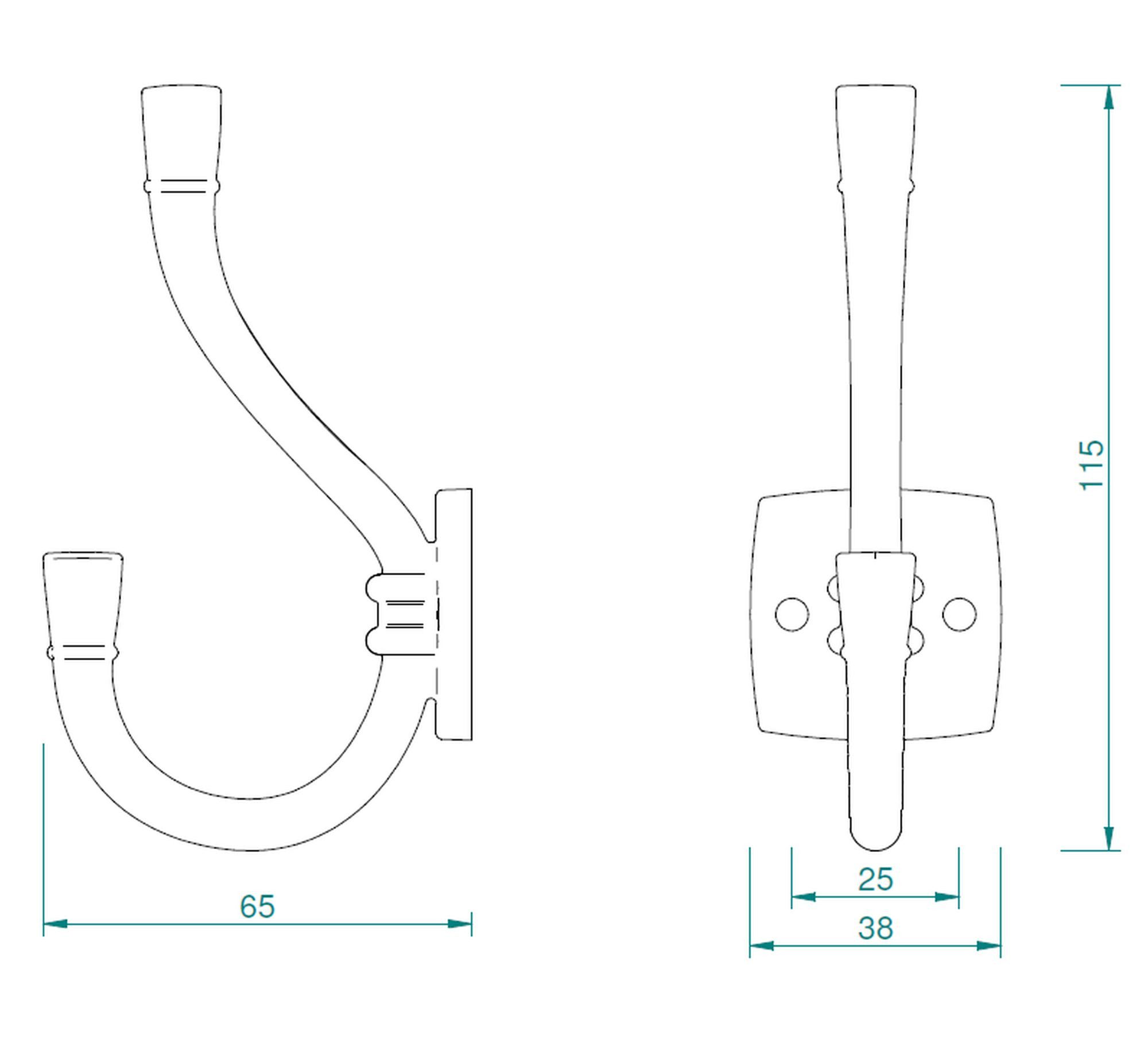 livingpoint24 Garderobenhaken Garderobenhaken Argo, Kleiderhaken Messing günstig online kaufen