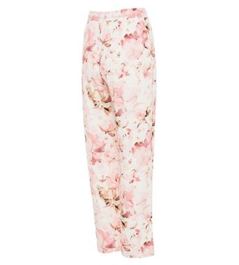 Pure Shape Pyjama Langarmshirt & Hose elastisch (Set, 2-teilig) mit floralem Druck