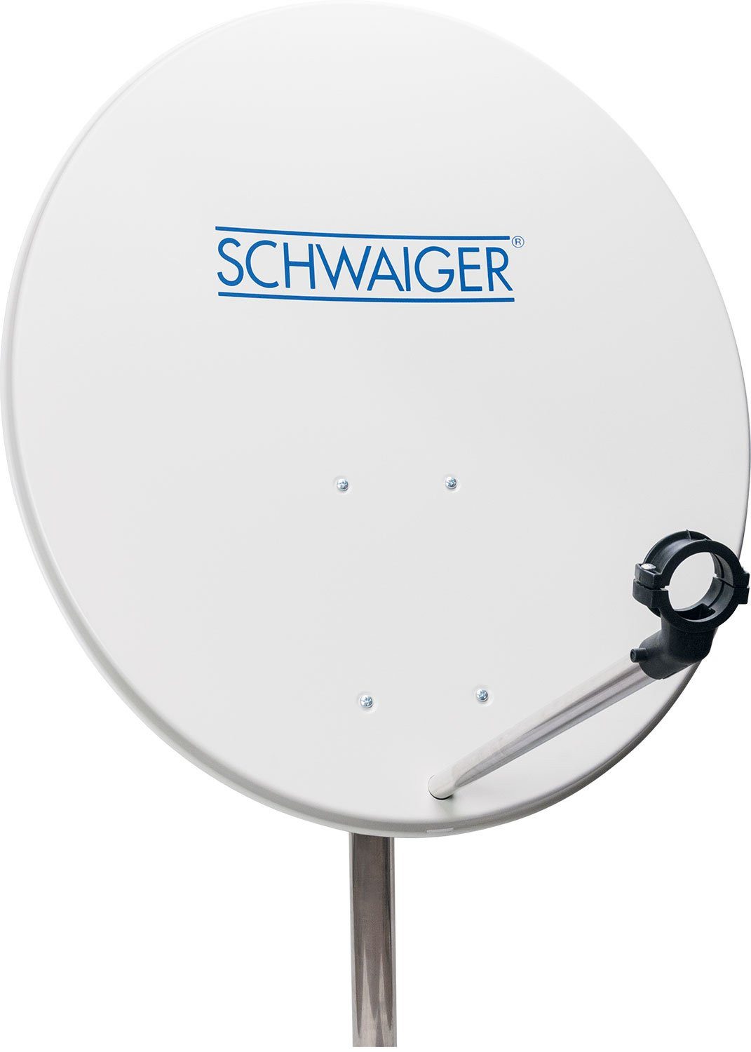 Schwaiger SPI992 011 Sat-Spiegel (72 cm, Stahl, hellgrau)