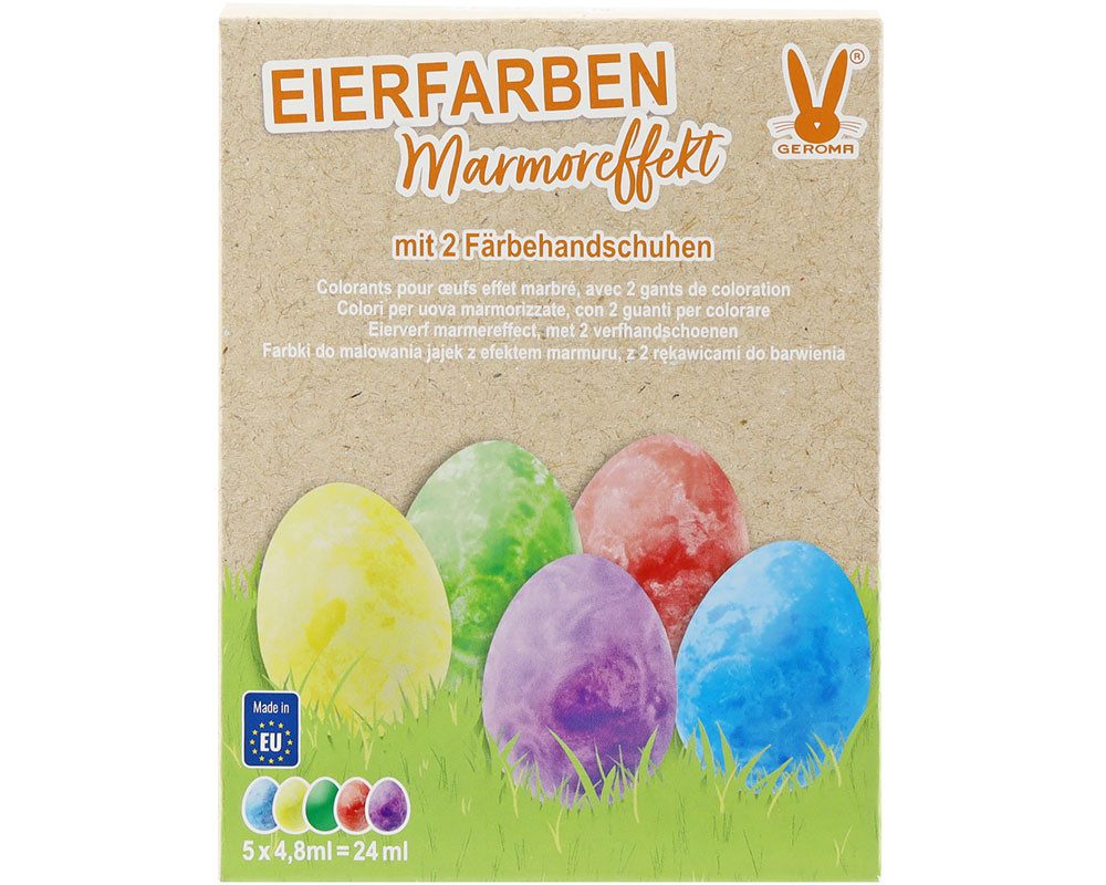 Rodermund Eierfarbe Eierfarben Marmoreffekt 5 Farben mit