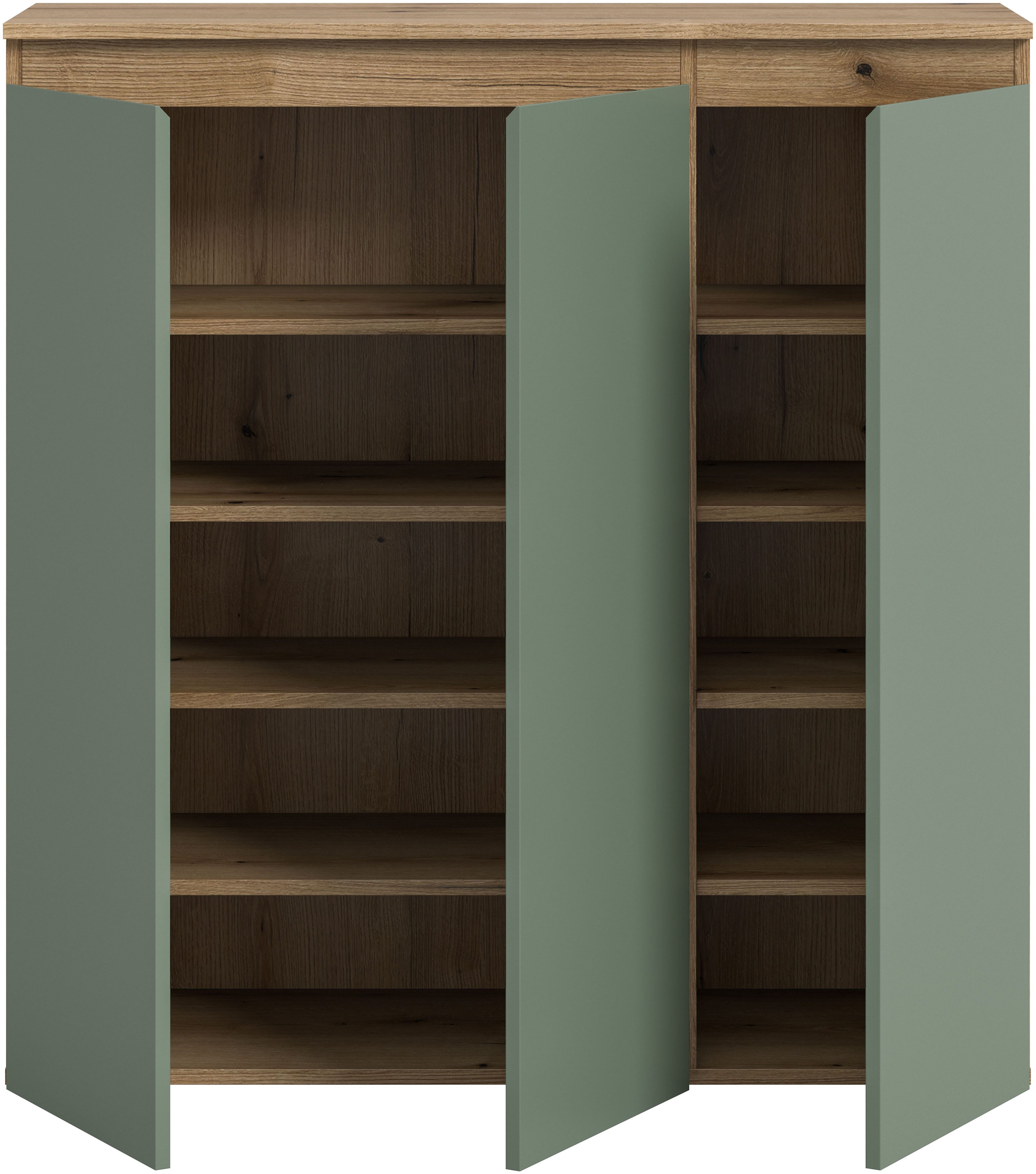 Home affaire Mehrzweckschrank CIPELA, 105x111 cm, viel Stauraum, variable Einlegeböden, universal (1-St., in vielen verschiedenen Trendfarben verfügbar) Schuhsc – Bild 4 von 5