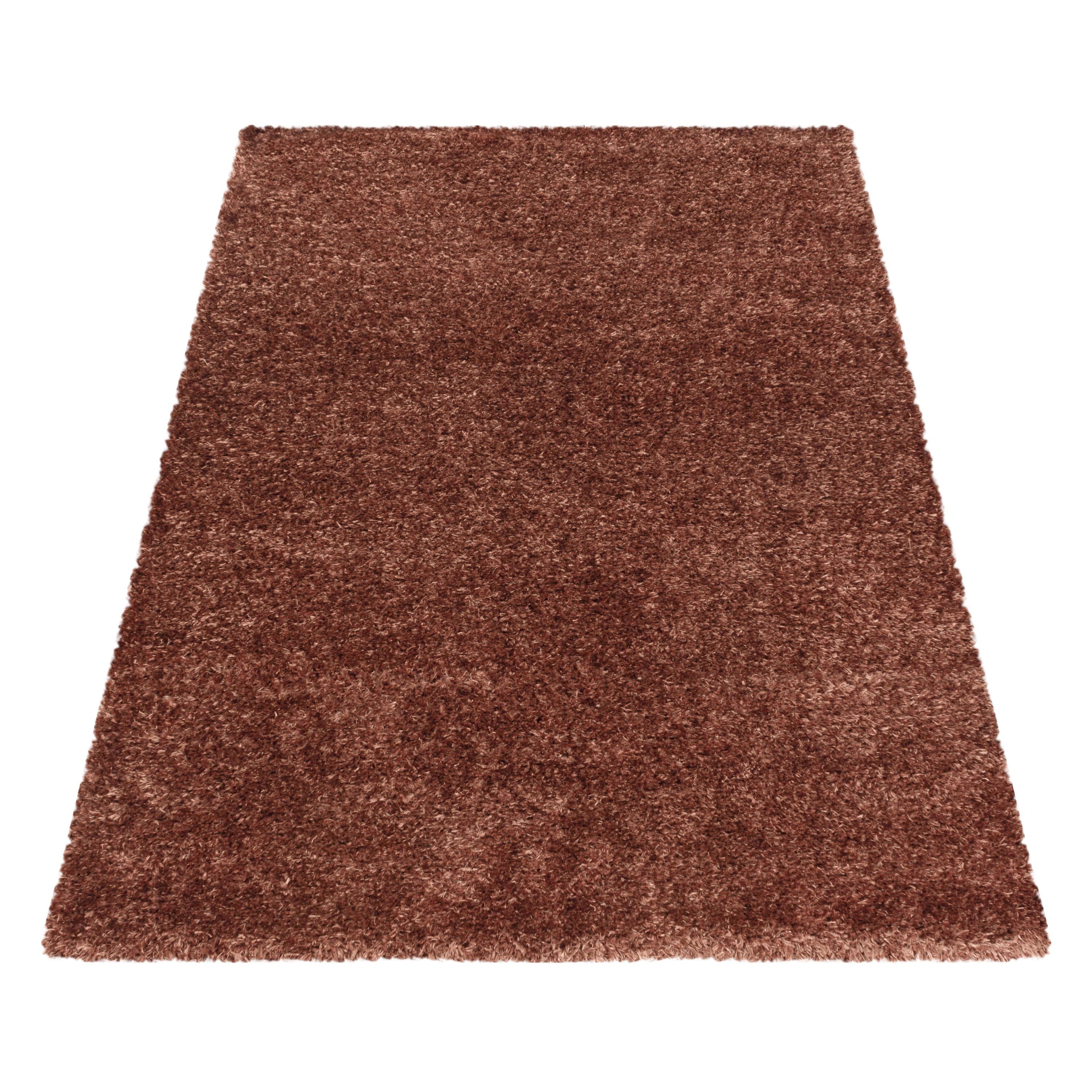 Carpettex Hochflor-Teppich Unicolor - Einfarbig, Rechteckig, günstig online kaufen