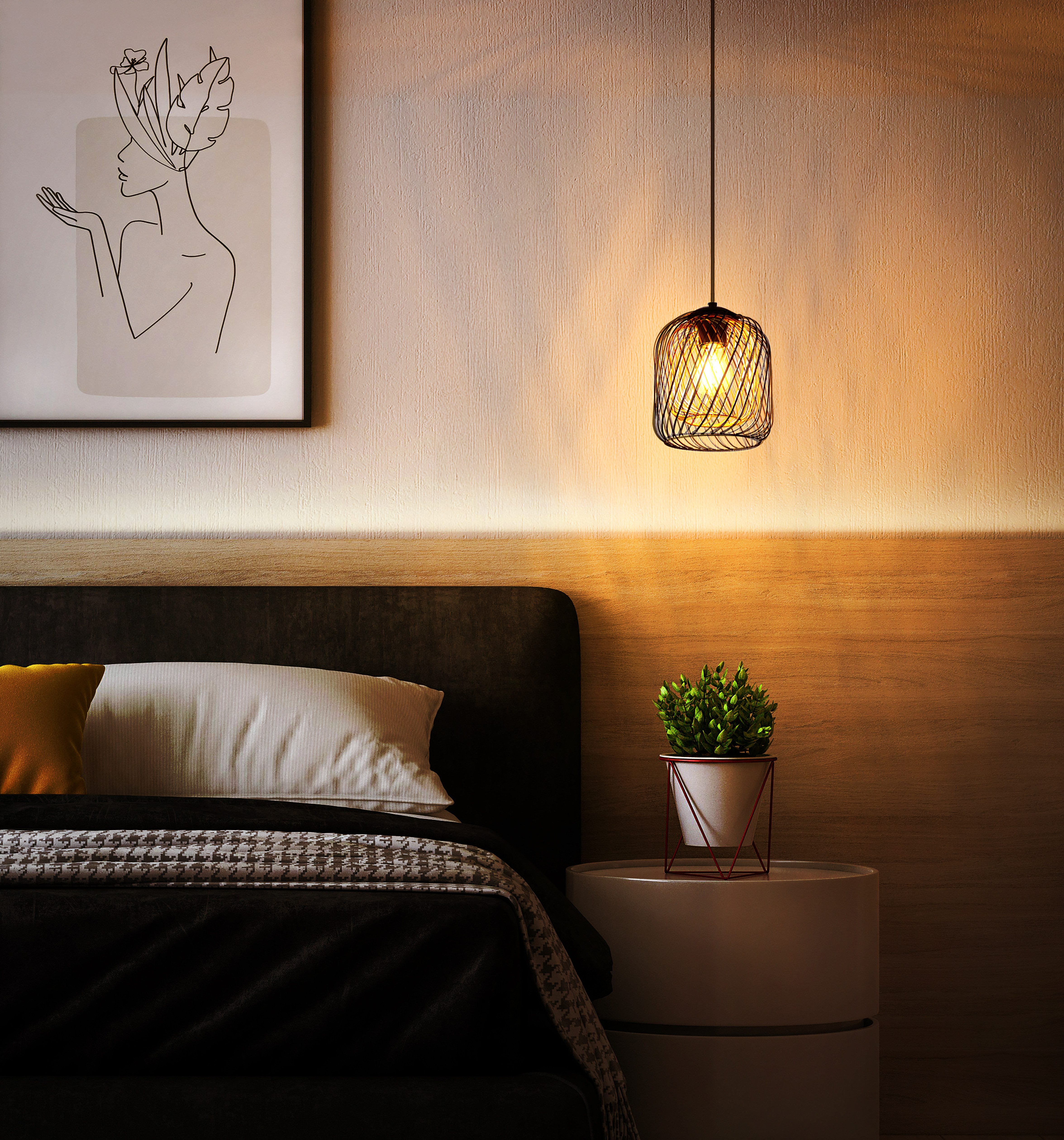 GLOBO LIGHTING Hängeleuchte DICHTI, ohne Leuchtmittel, Hängelampe Esszimmer-Leuchte Esstischleuchte Wohnzimmer