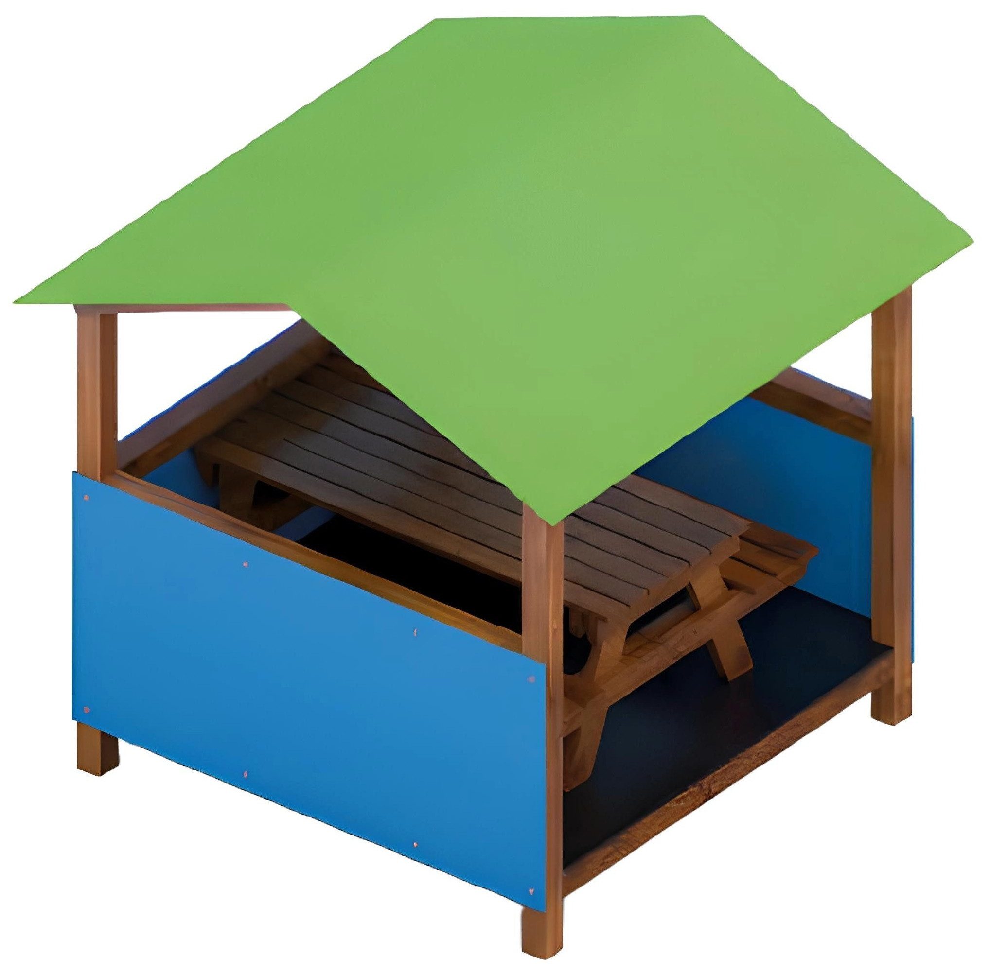 Xlmoebel Gartenhaus Spielplatzanlage mit Spielhaus und Kinderzelt für draußen, (Spielplatz), Hergestellt in Europa