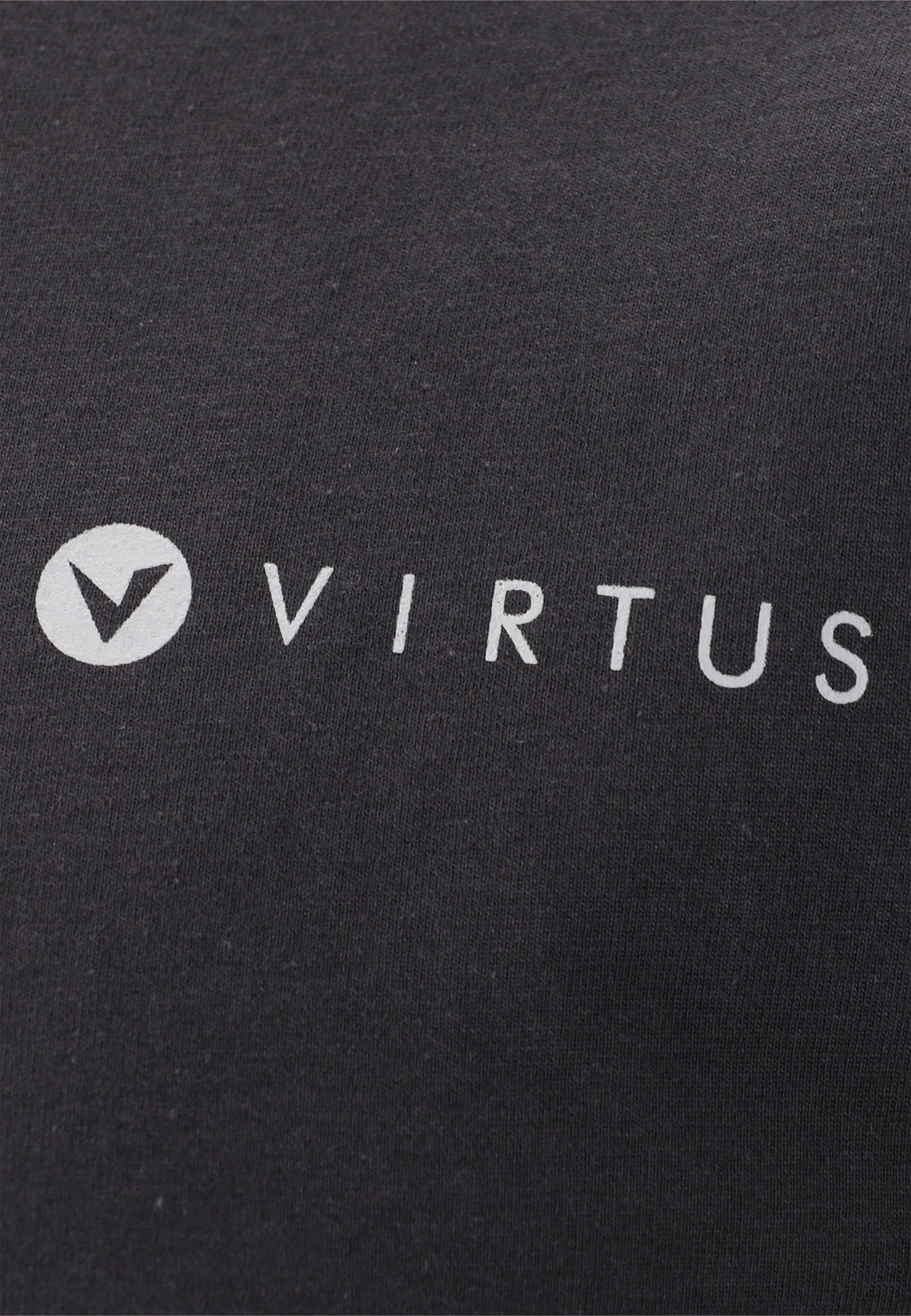 Virtus Funktionsshirt Saulto Markenprint schwarz mit kleinem
