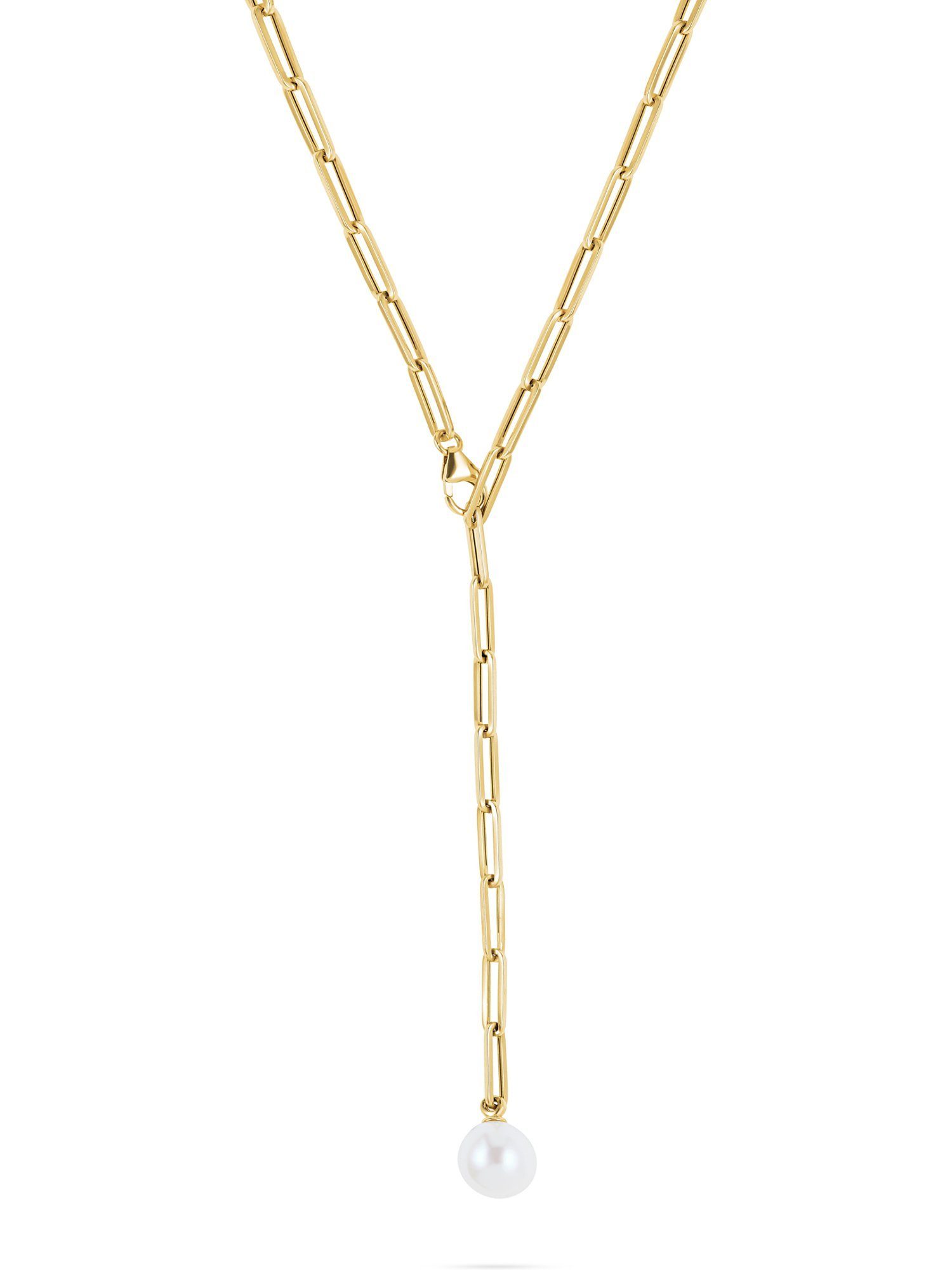 YAMOKO Collier YAMOKO Damen-Kette 585er Gelbgold Süßwasserperle