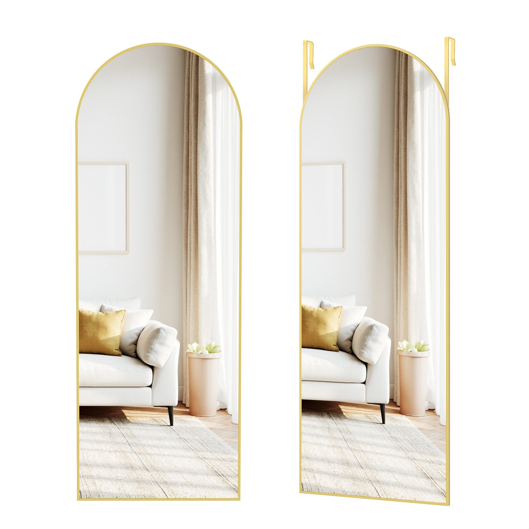 SONGMICS Wandspiegel, Ganzkörperspiegel, 120 x 40 cm, rechteckiger / gewölb günstig online kaufen