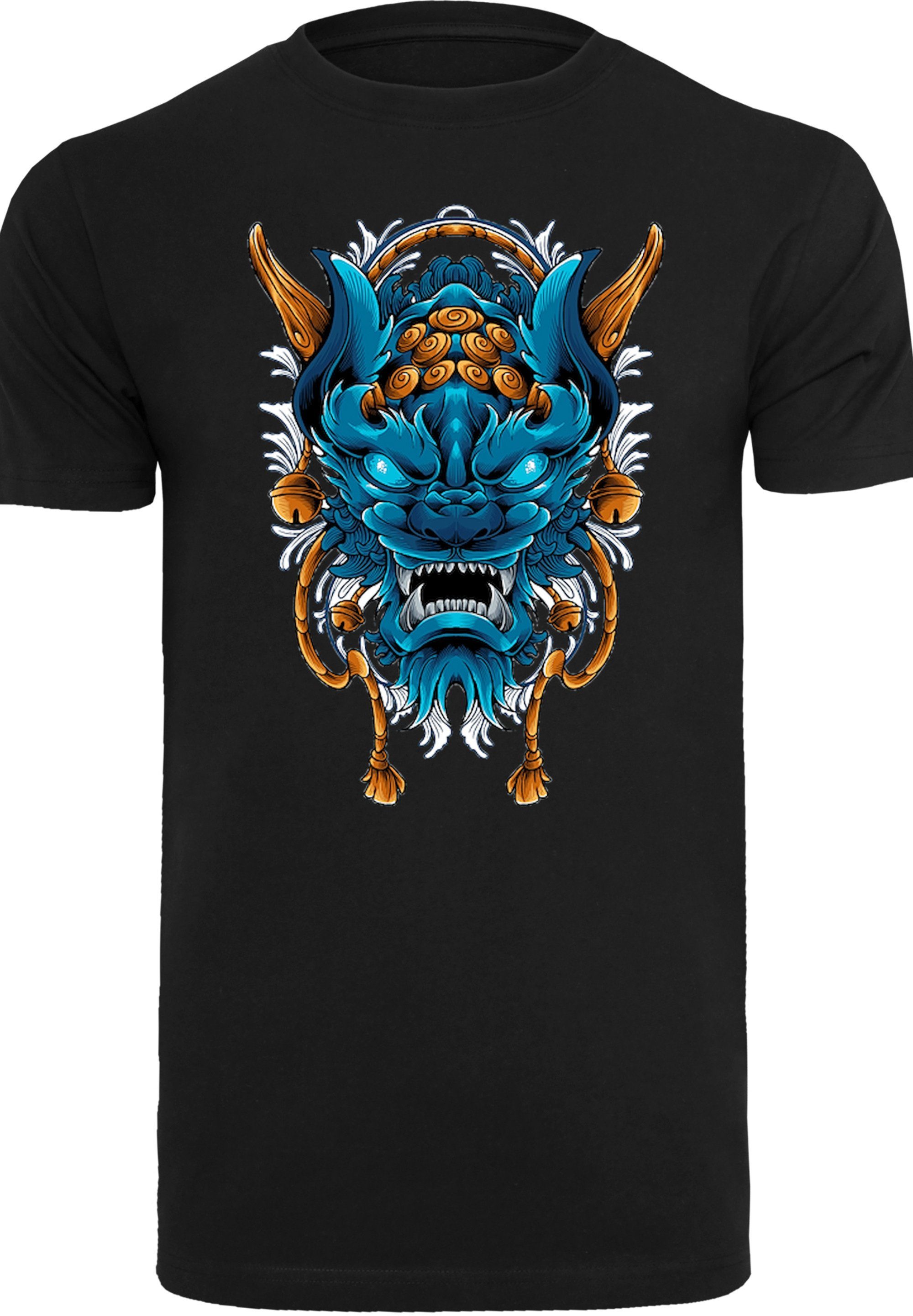 F4NT4STIC T-Shirt Dragon Print schwarz