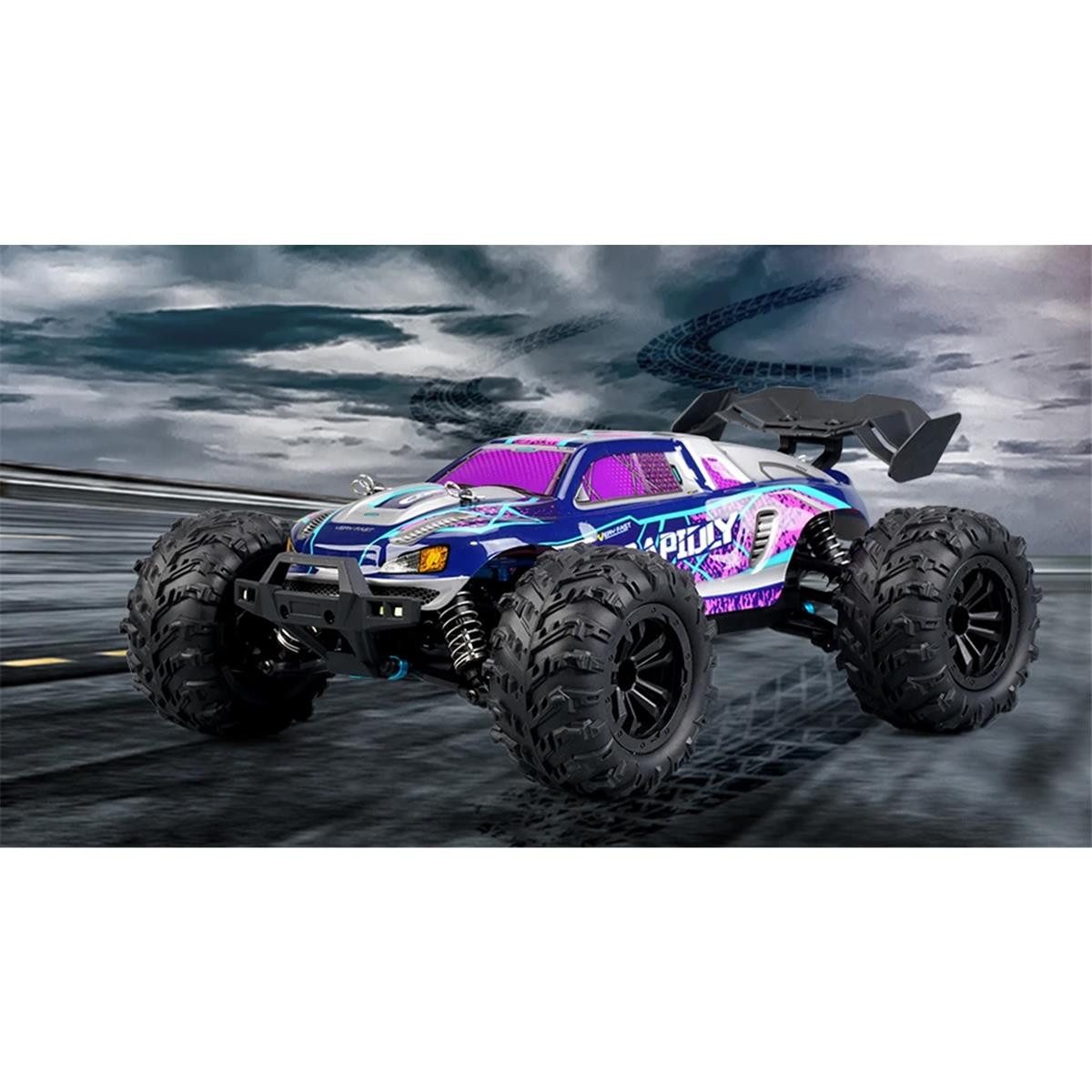 efaso RC-Auto Q132 RTR ferngesteurtes Auto 1:16 - 38kmh/Allradantrieb/Metallgetriebe, Wasserspritzgeschützt, All Terrain fahrbar