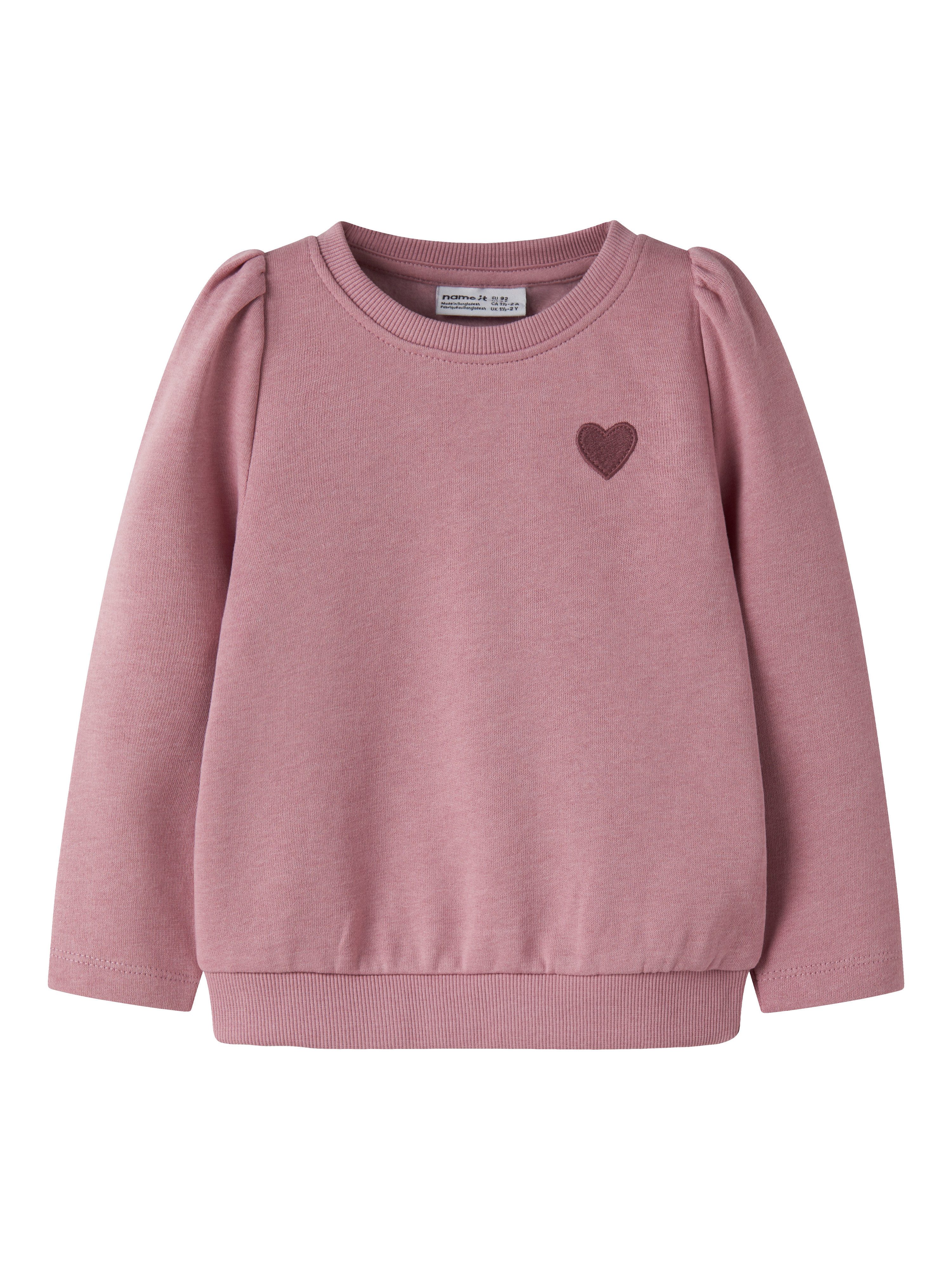 Name It Sweatshirt NMFVIMA LS NREG SWEAT BRU Baumwollmischung, regular fit