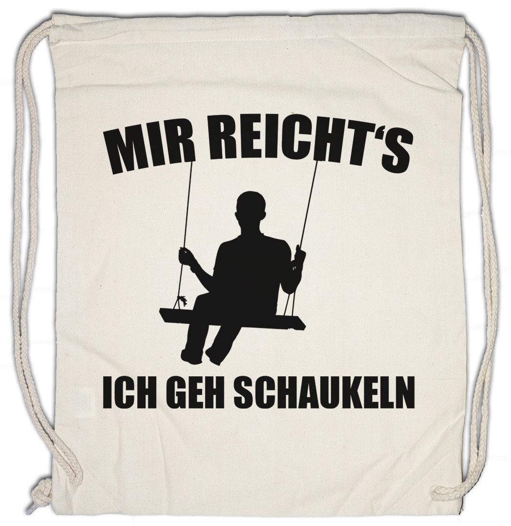 Turnbeutel Mir Reicht´s Ich geh Schaukeln Turnbeutel Psychologie Relaxen