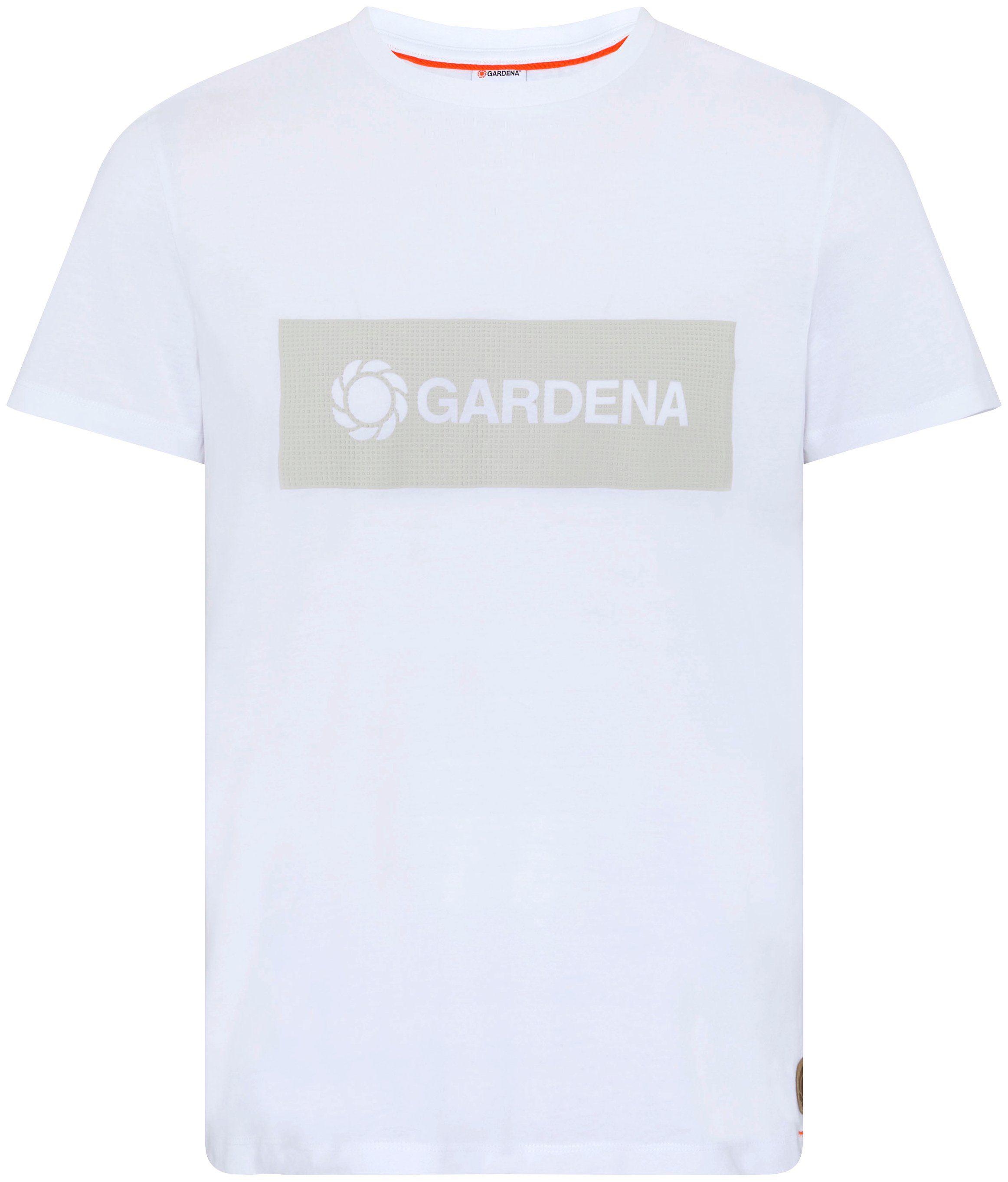 GARDENA T-Shirt Bright White mit Gardena-Logodruck | T-Shirts