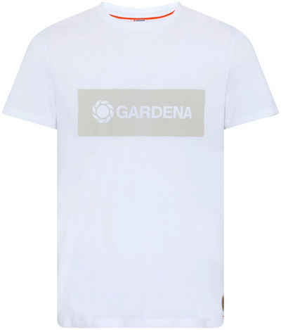 GARDENA T-Shirt Bright White mit Gardena-Logodruck