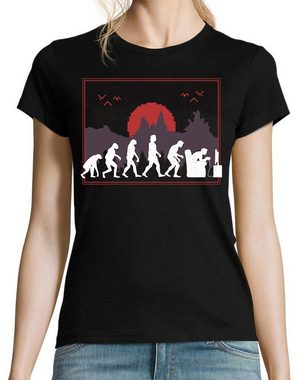 Youth Designz T-Shirt Evolution Gaming Damen Shirt mit lustigem Frontprint