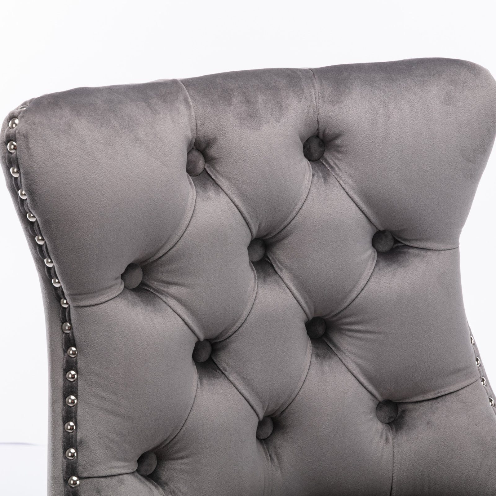 LIVIHOME Esszimmerstuhl MIRA (Packung, 2 St), gepolsterte Sitzfläche, Samt