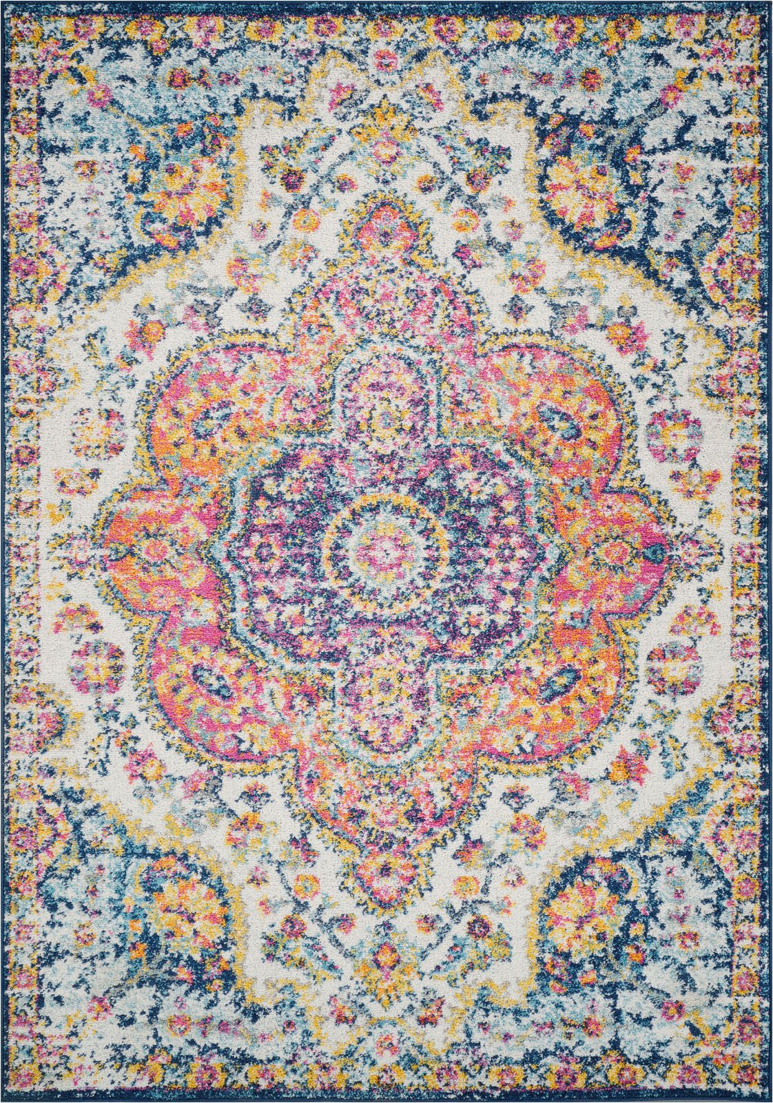 Livabliss Teppich RABAT, rechteckig, Höhe: 8 mm, Orient-Optik, Vintage Design, Boho Stil, Kurzflor, Wohnzimmer