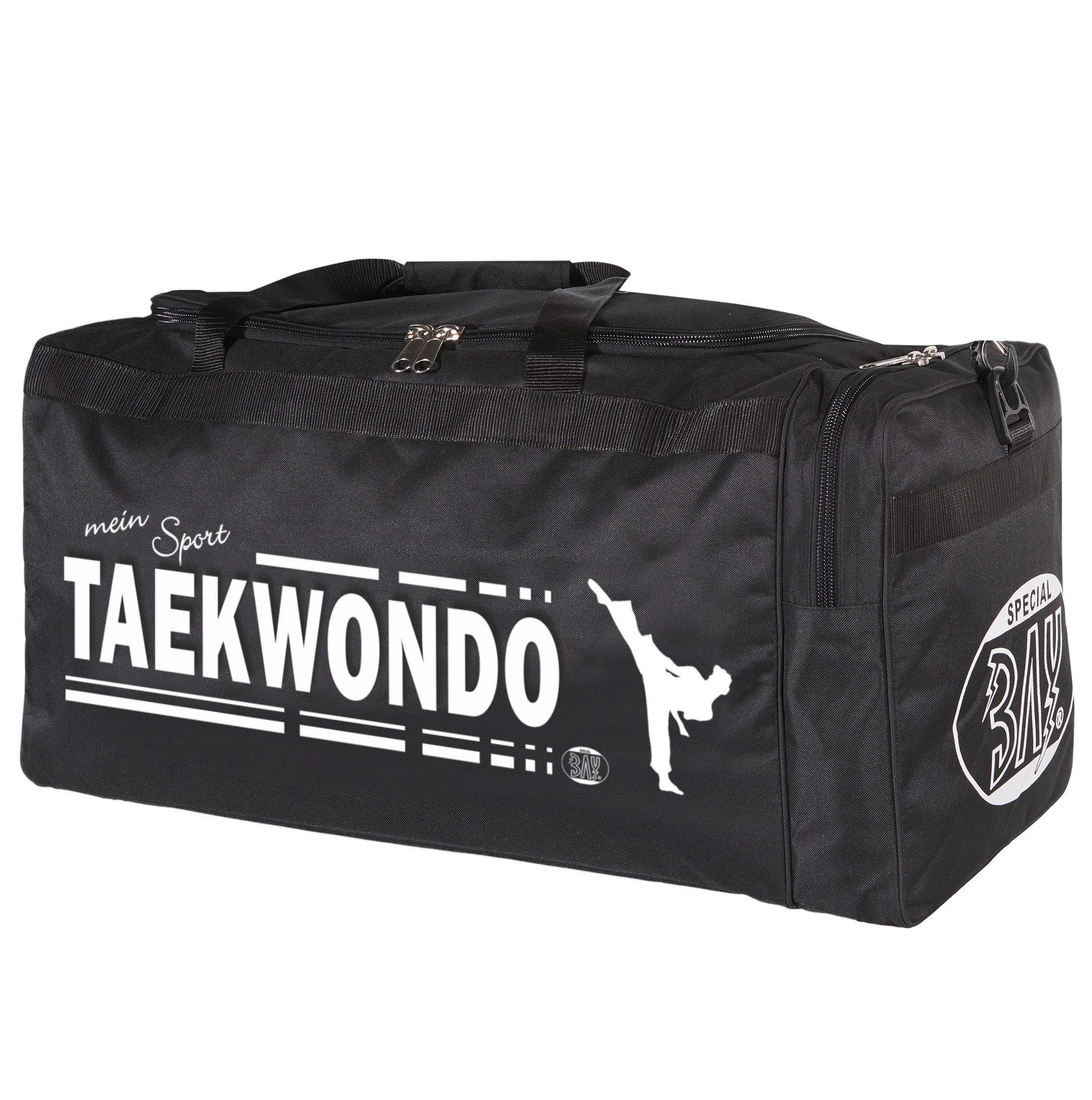 BAY-Sports Sporttasche Taekwondo Trainingstasche TKD groß Mein Sport Aufdruck, wasserabweisend, 70 cm, Nylon, Schultergurt