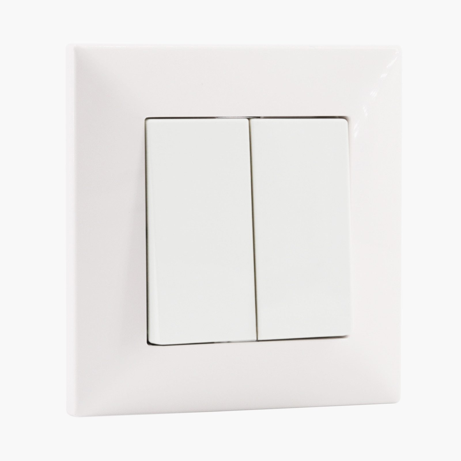 Viko by Panasonic Lichtschalter Meridian Serienschalter inkl. 1-Fach Rahmen (1-St), VDE zertifiziert, halogenfrei, stabiles Thermoplast-Kunststoff