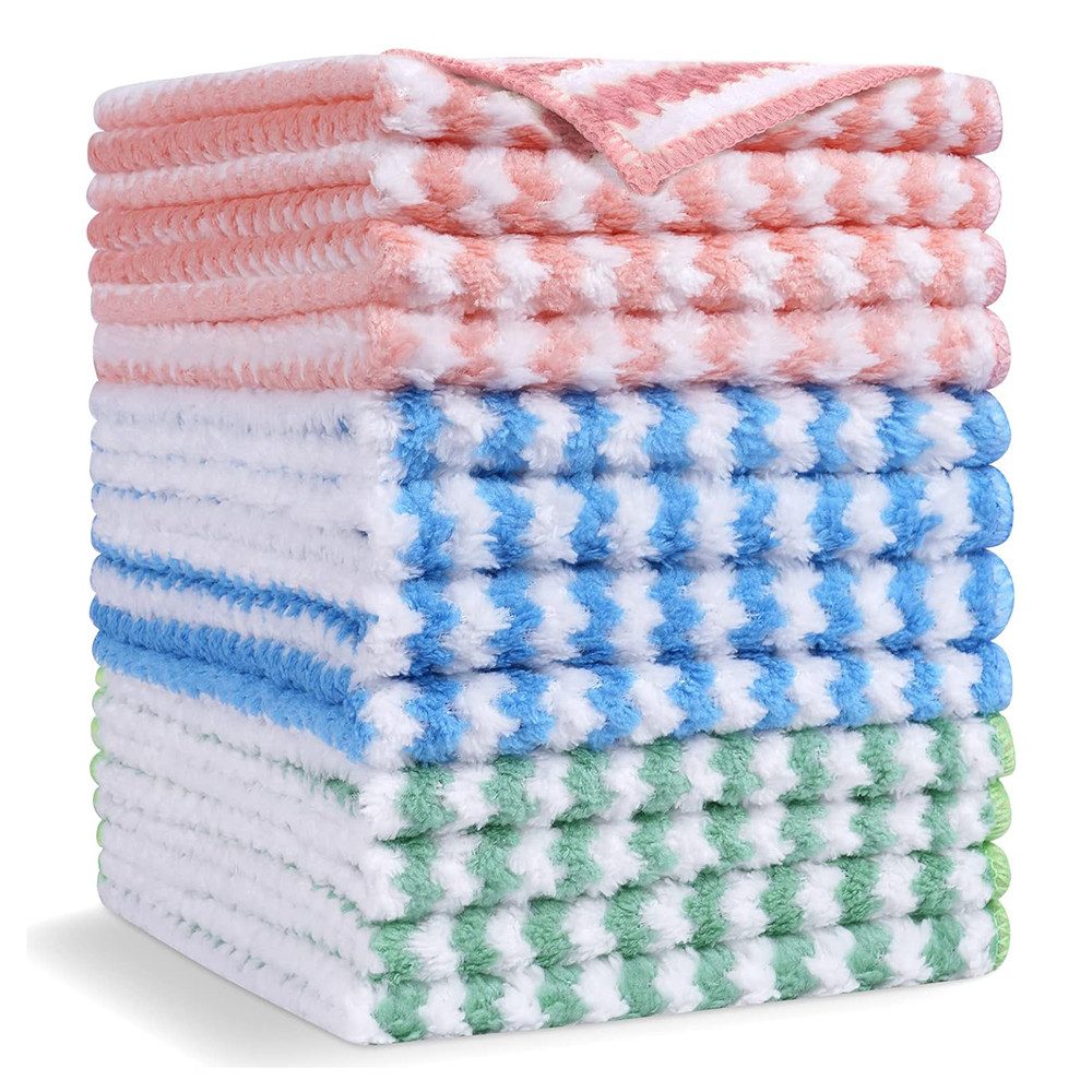 Coonoor Geschirrtuch 10 Stück Mikrofaser Reinigungstücher Wiederverwendbar günstig online kaufen