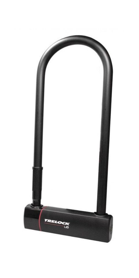 Trelock Bügelschloss Trelock Bügelschloss mit Halter ZB 401 U6 L schwarz 108x300 mm D 16
