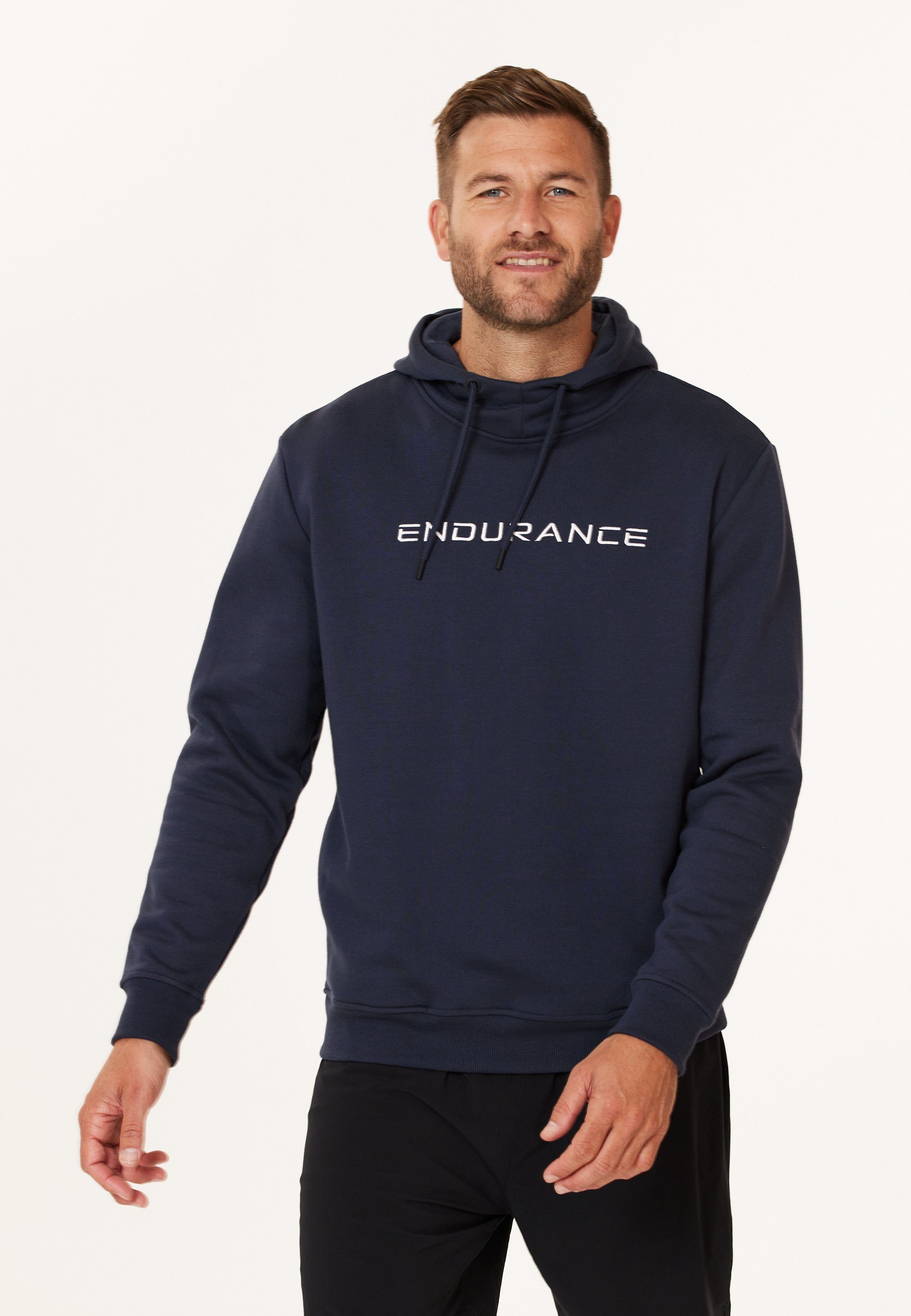 ENDURANCE Kapuzensweatshirt LIONK in schnell trockender Qualität dunkelblau