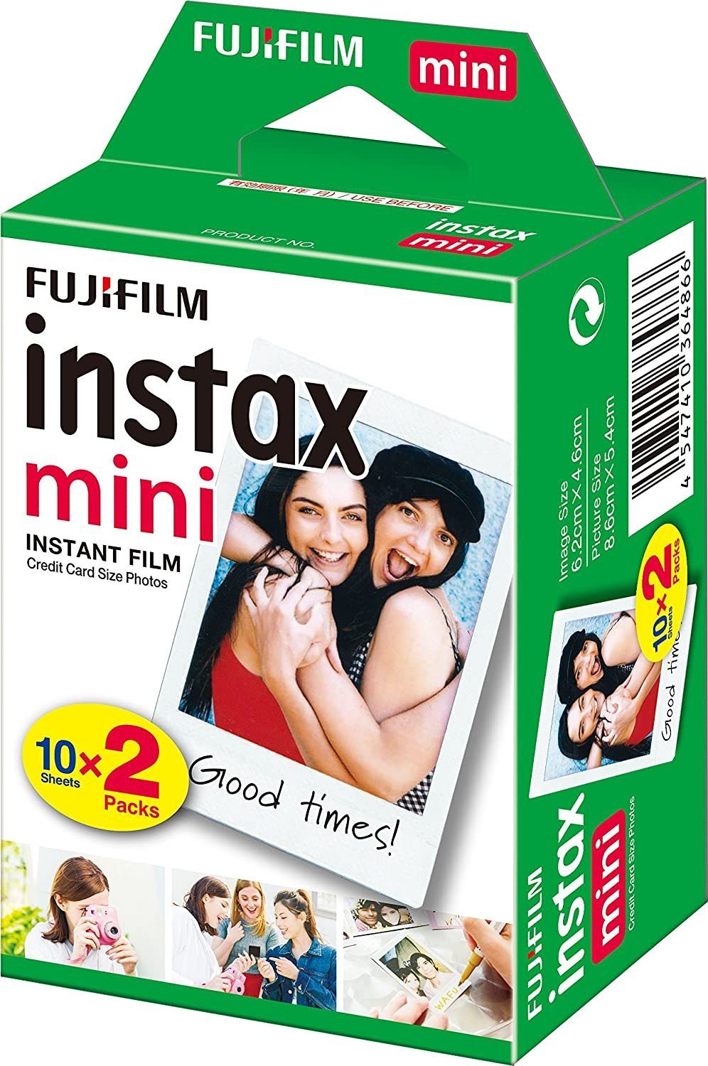 dawecom-24 Fujifilm Instax Mini Instant Film Doppelpack - 2x 10 Aufnahmen für Sofortbildkamera