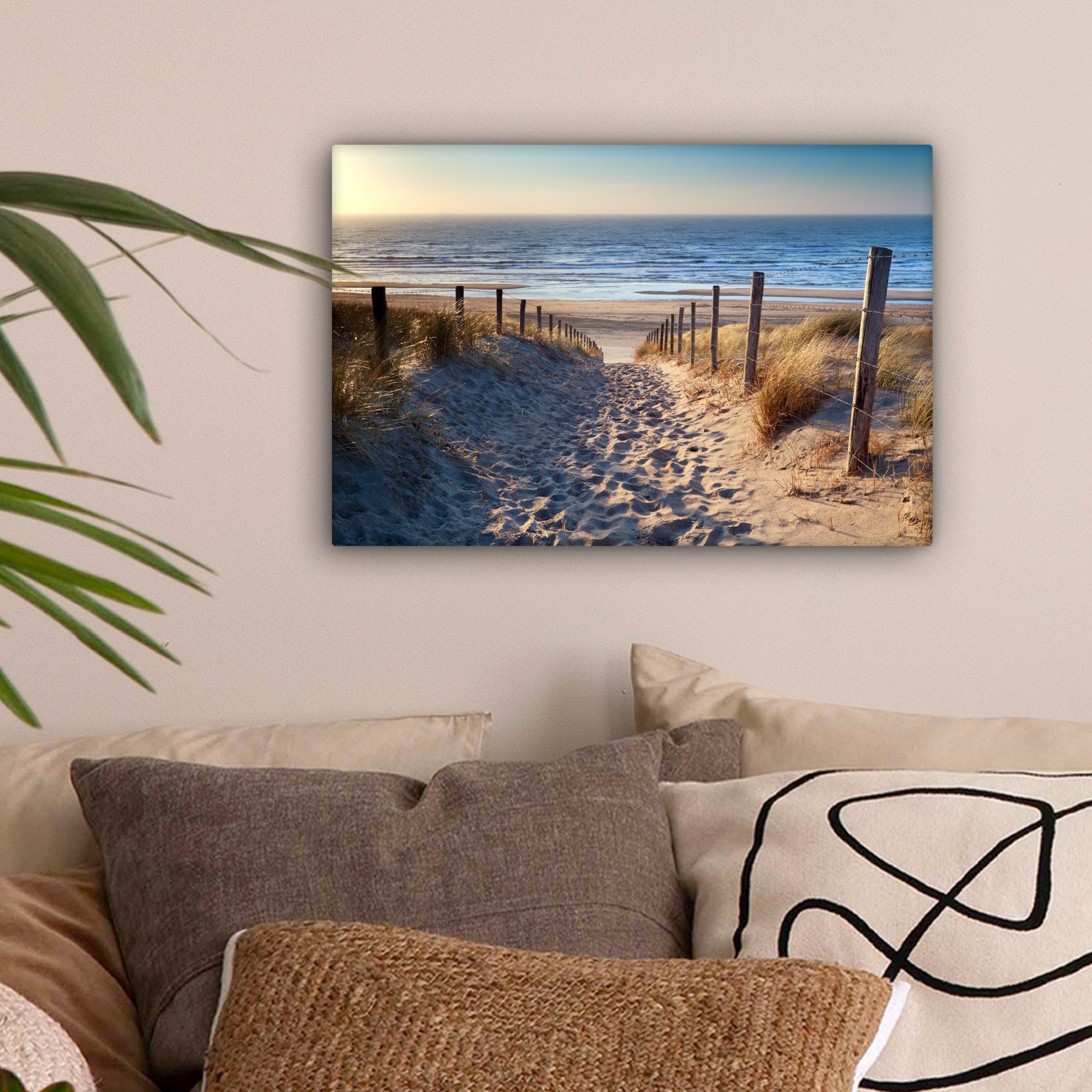 OneMillionCanvasses® Leinwandbild Sand - Strand - Düne - Meer - Sommer, Fot günstig online kaufen