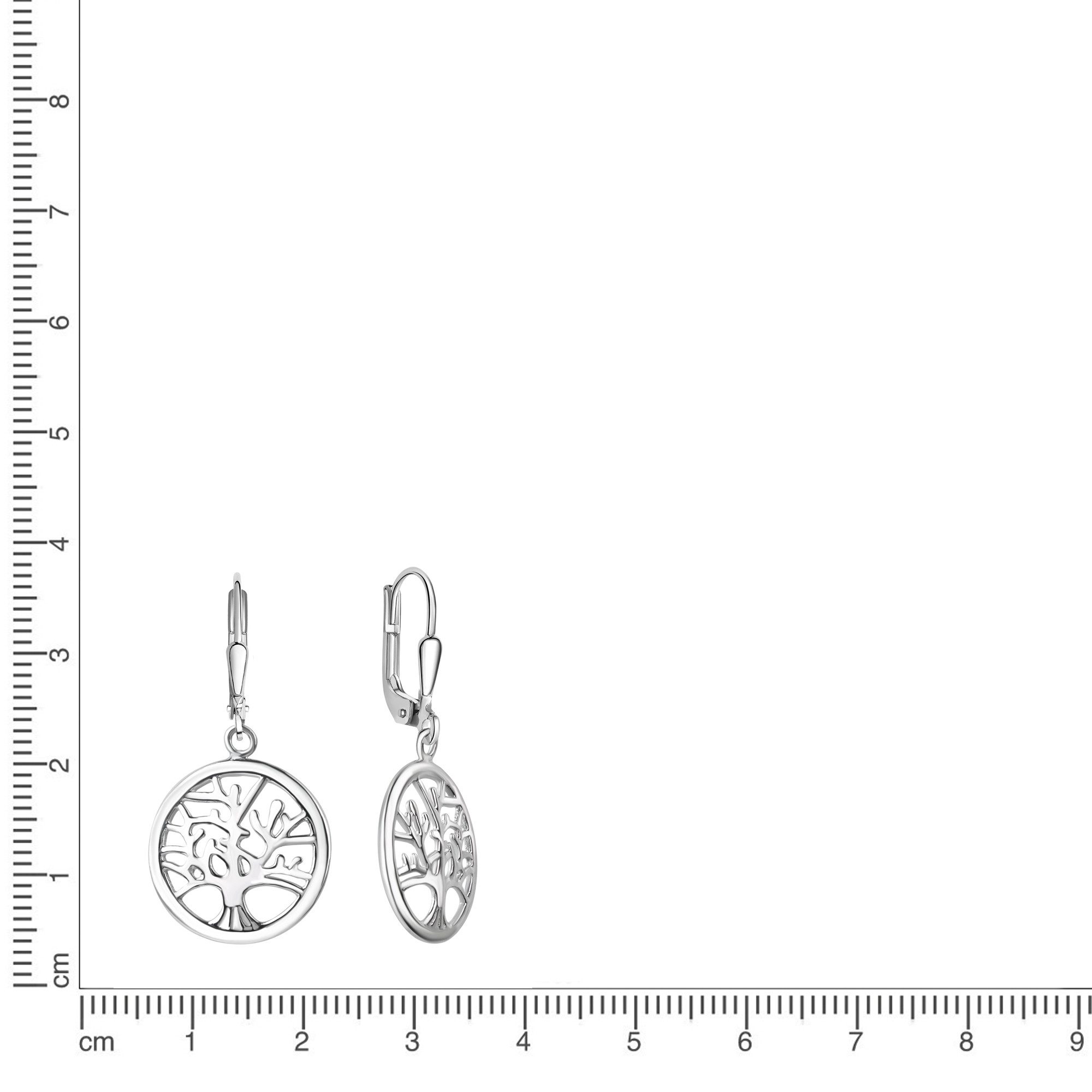 Vivance Paar Ohrhänger 925/- Sterling Silber rhodiniert Lebensbaum günstig online kaufen