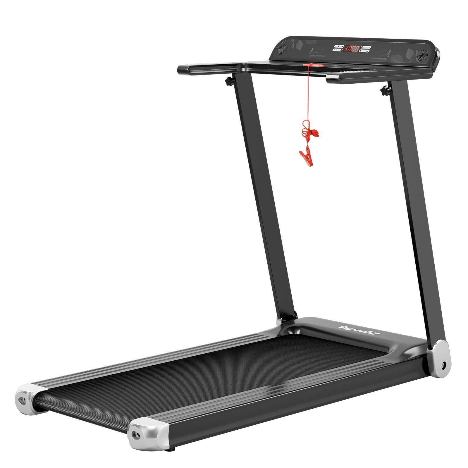 COSTWAY Laufband Fittnessgerät, 12 km/h mit 12 Programme, per App