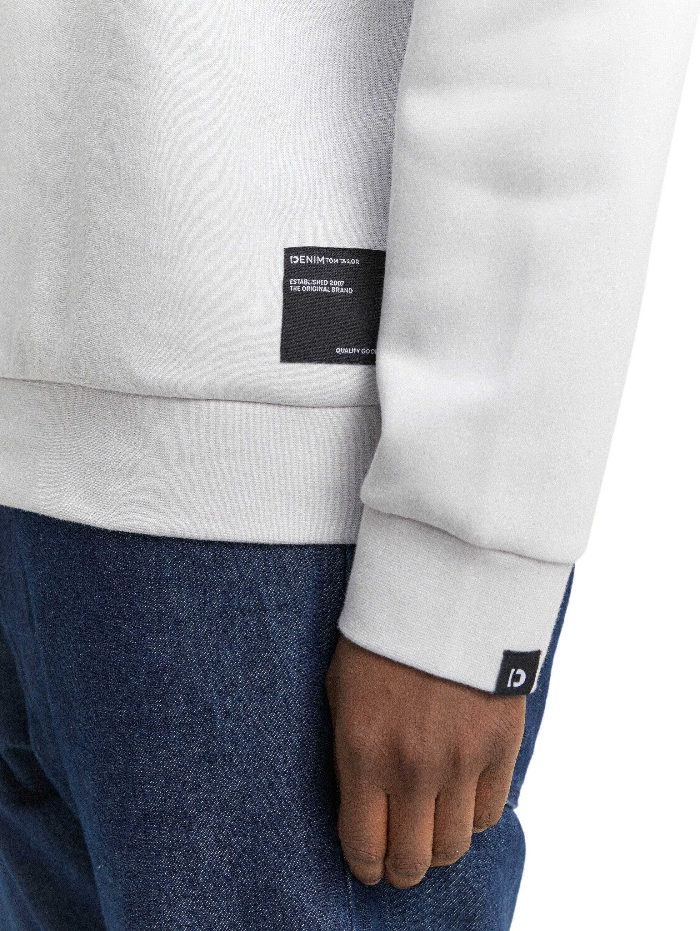 TOM TAILOR Denim Sweatshirt mit Logo Stickerei