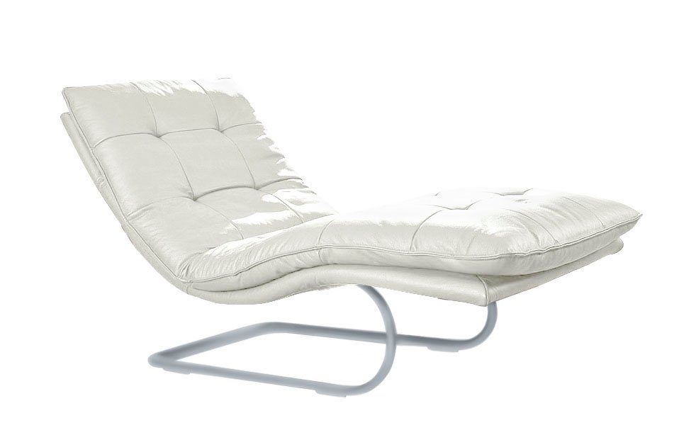 W.SCHILLIG Relaxliege daily dreams, in Waffelkissen-Optik, wahlweise mit Motor, silber matt, in 2 Breiten