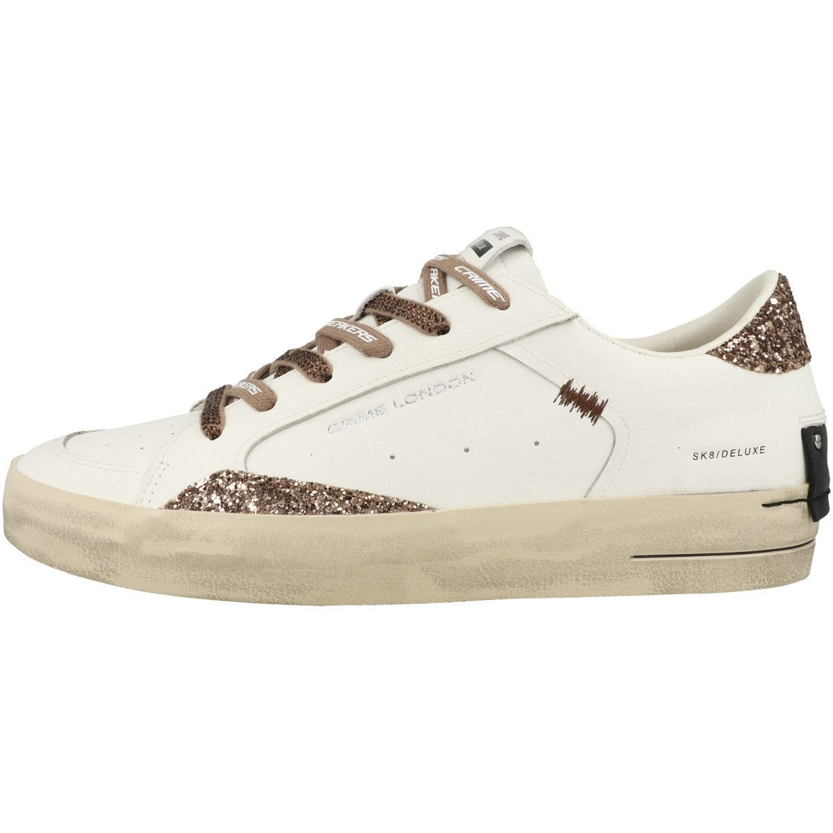CRIME LONDON SK8 DELUXE Damen Sneaker Turnschuhe, Sportschuhe, Freizeitschuhe, Halbschuhe, Schnürschuhe