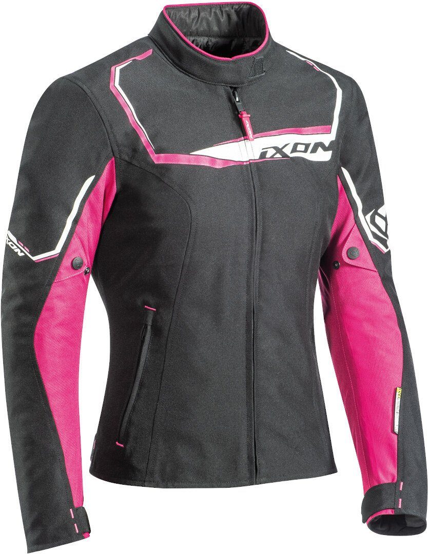 Ixon Motorradjacke Challenge Damen Motorrad Textiljacke Black/Pink