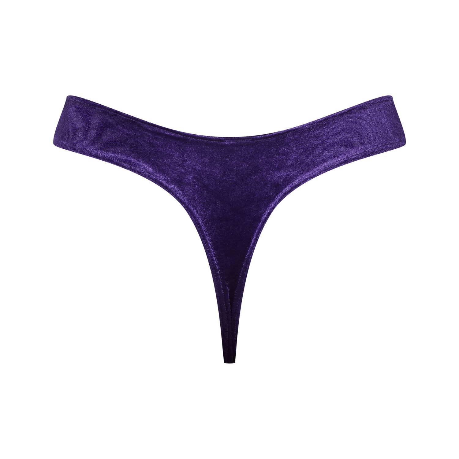 Maison Close String Rococo Tanga Samt Lila Luxus Lingerie XL