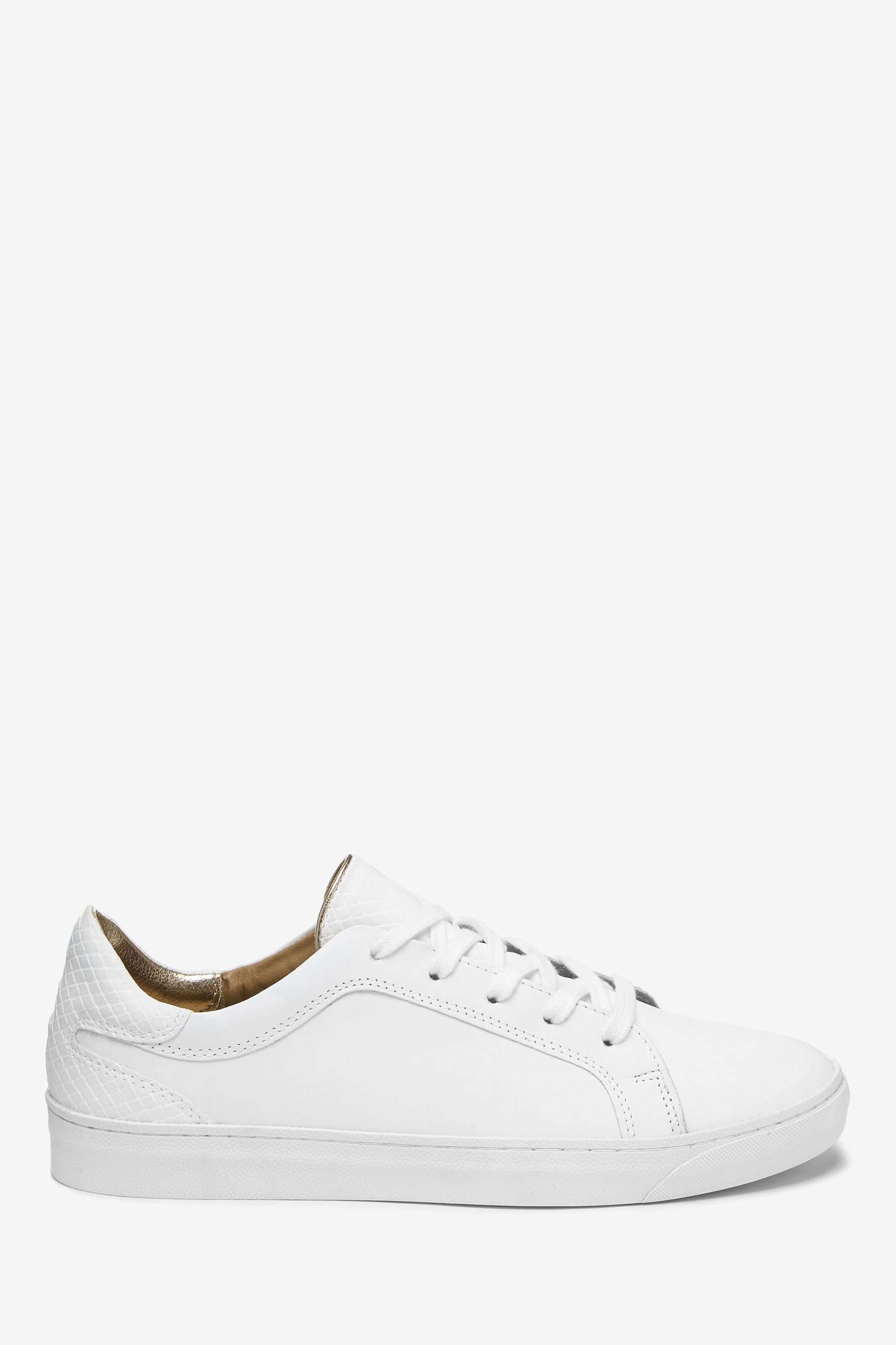 Next Signature Sneaker aus Leder mit Schnürung Sneaker (1-tlg) White