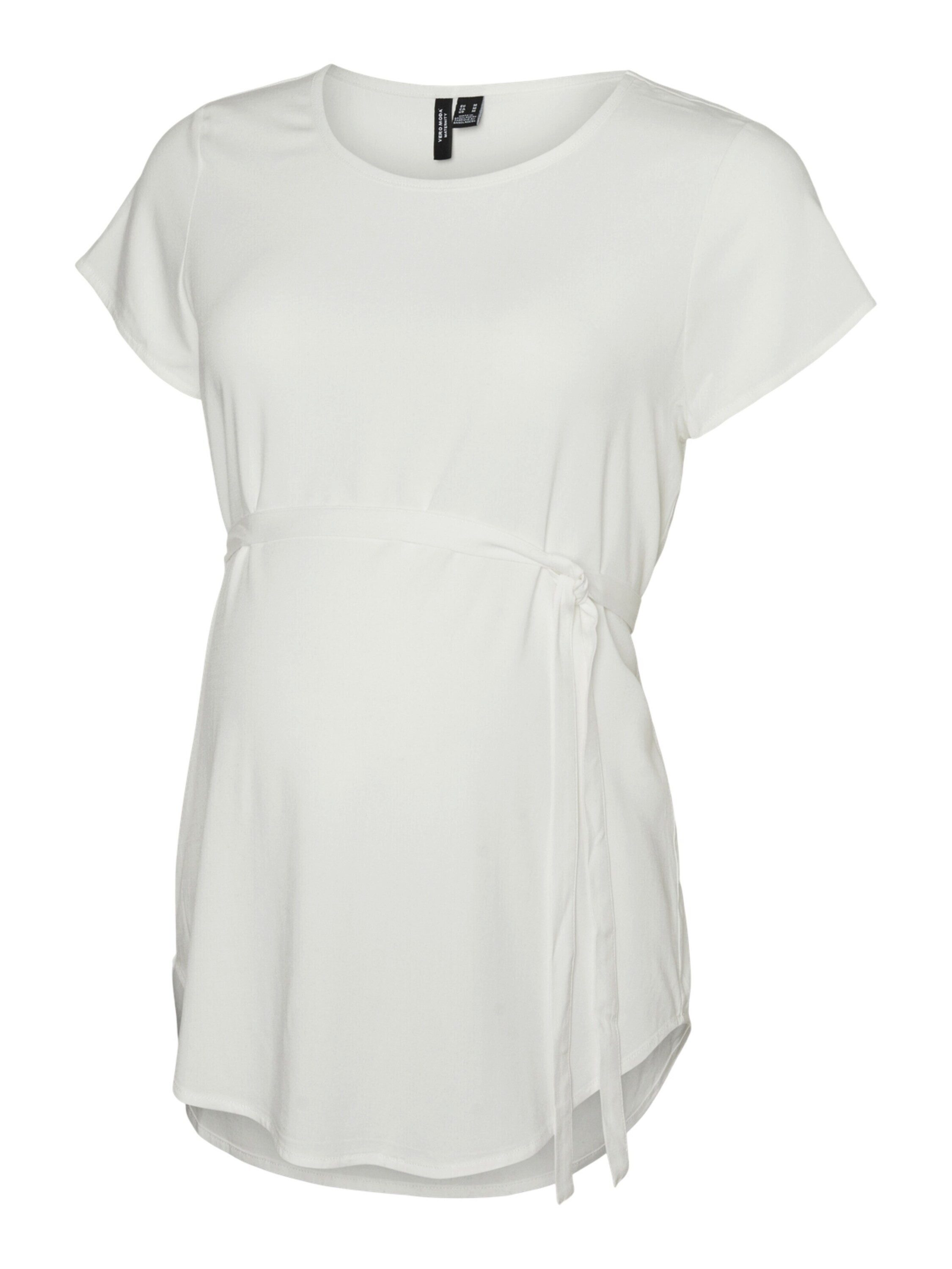 Vero Moda Maternity Kurzarmbluse BELLA (1-tlg) Drapiert/gerafft