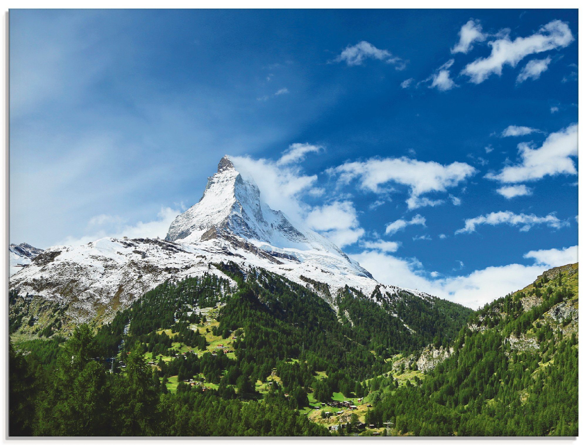 Artland Glasbild Matterhorn, Berge (1 St), in verschiedenen Größen