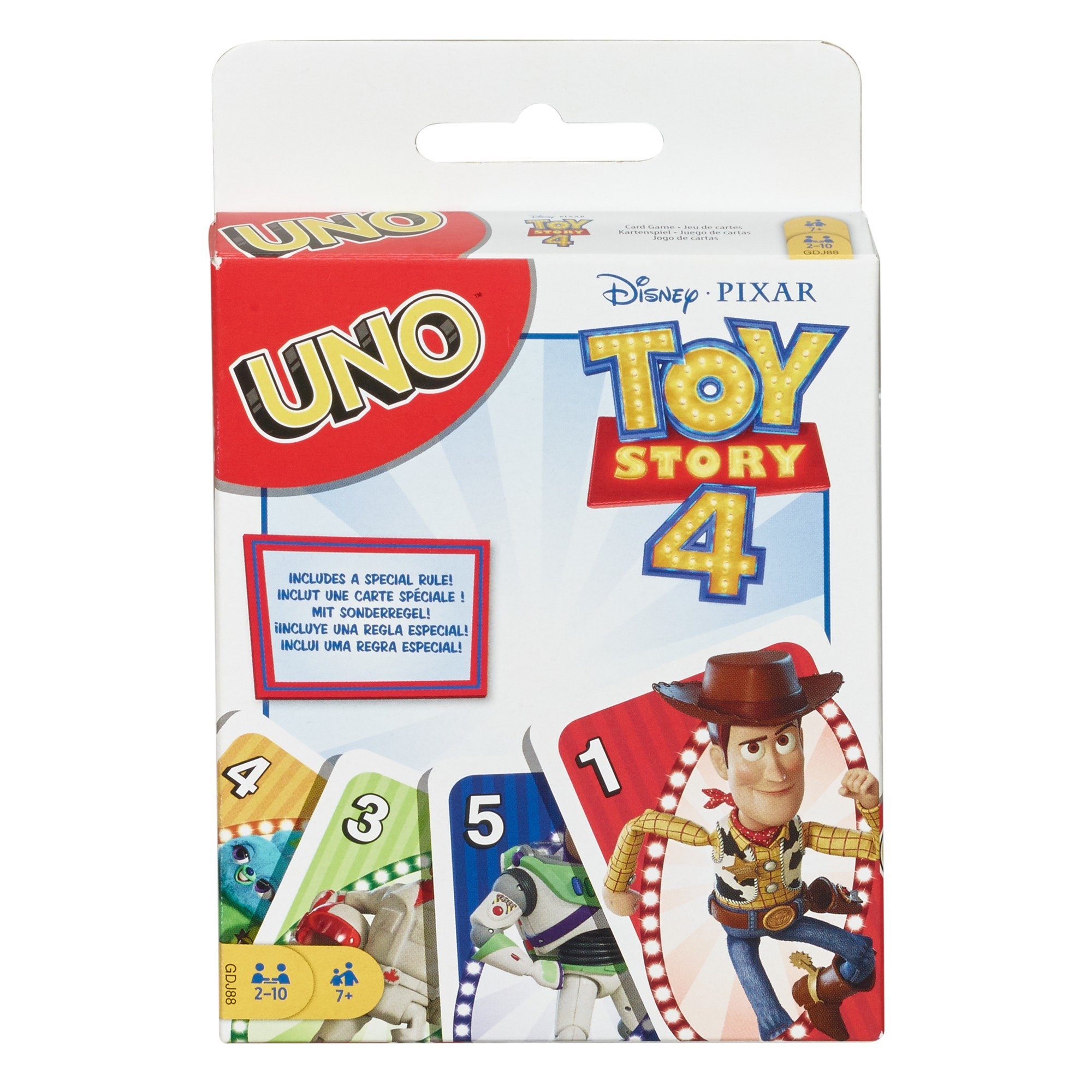 Mattel® Spiel, Mattel GDJ88 - Toy Story 4 - UNO Kartenspiel