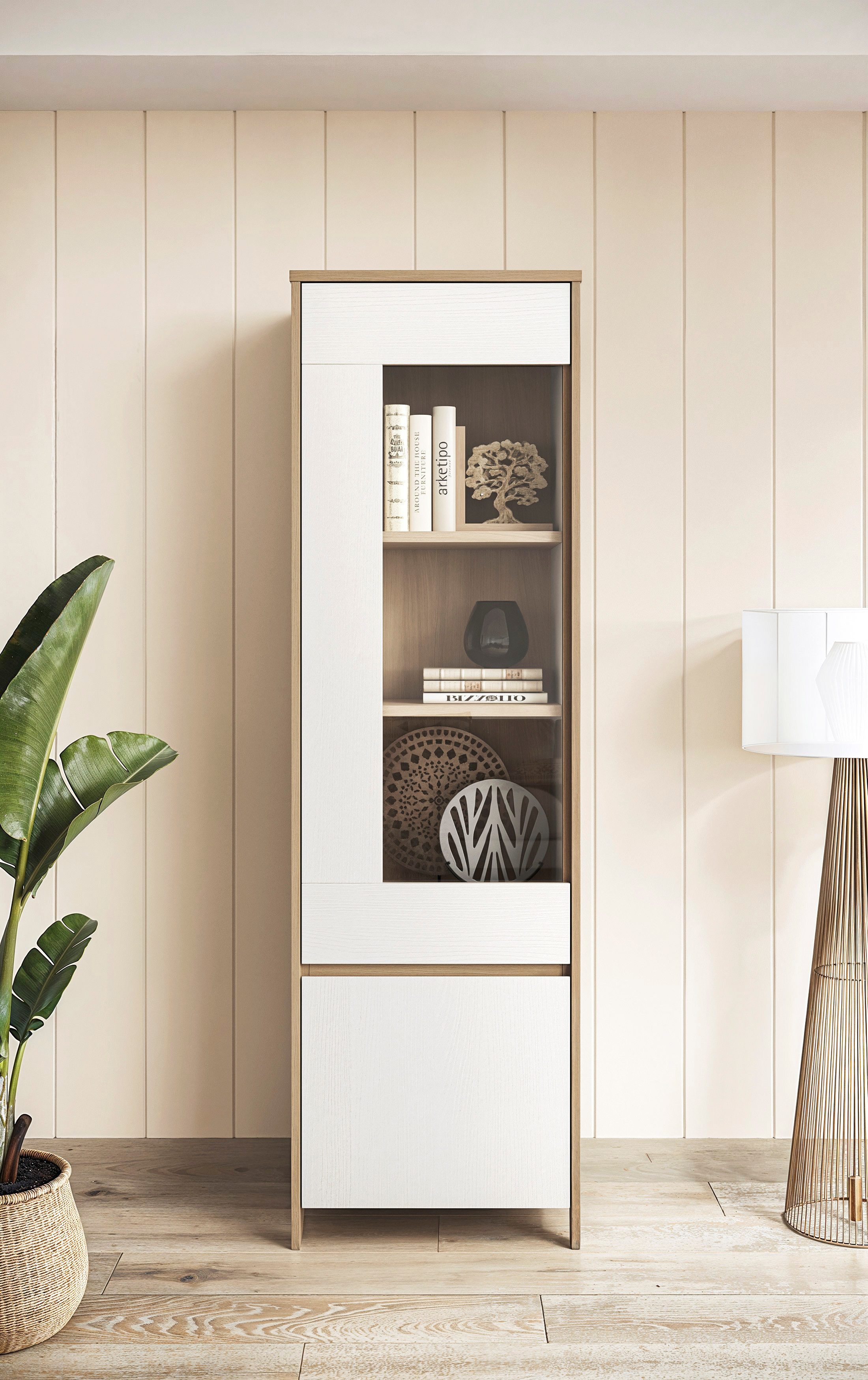 Home affaire Vitrine Stranda, Hochschrank im günstig online kaufen