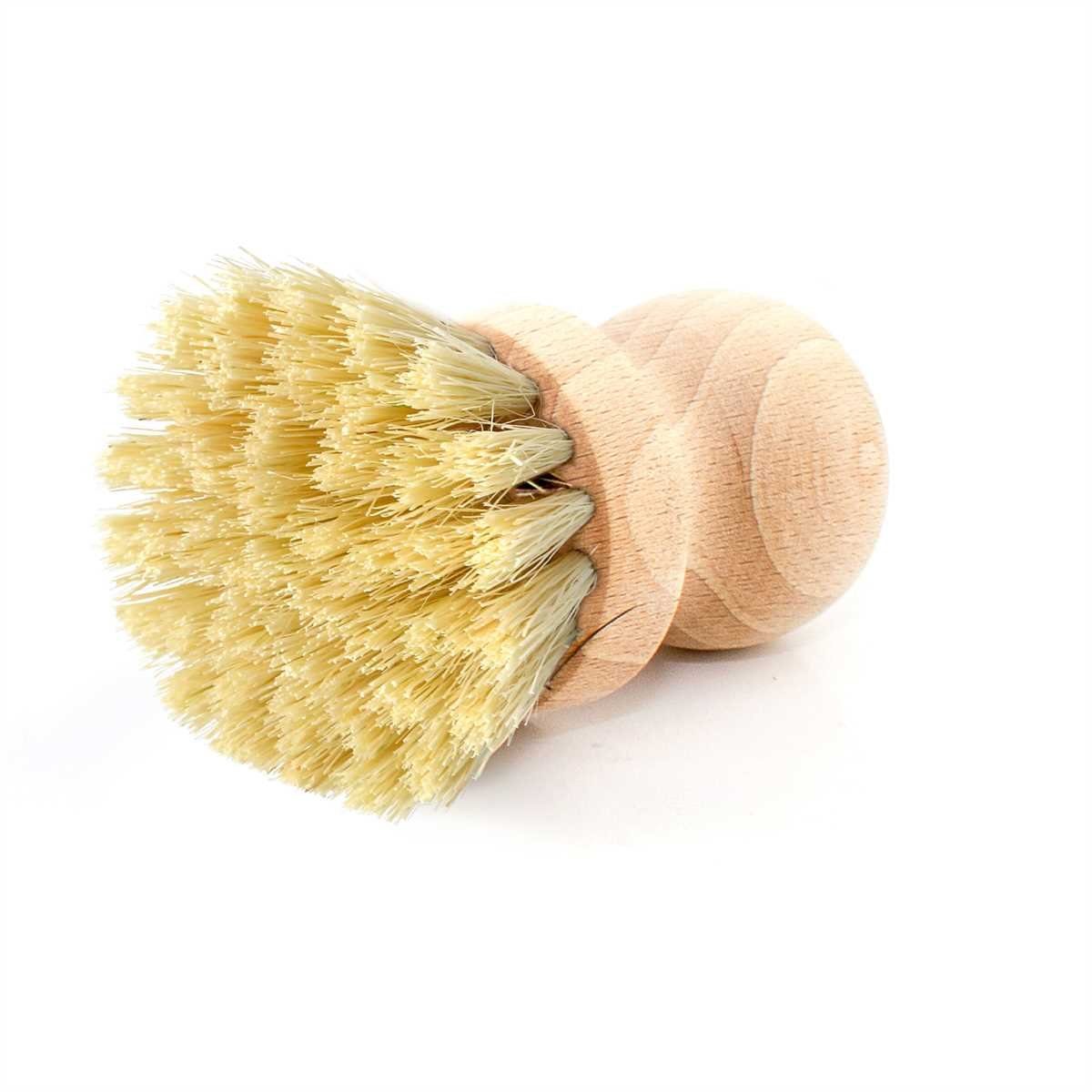 Lantelme Reinigungsbürsten-Set mit 2 Ersatzköpfen Spülbürsten Teller Pfannen Topfbürsten Holzgriff, (4-tlg), Deutsche Herstellung, Holz naturbelassen, für Gesch – Bild 4 von 5