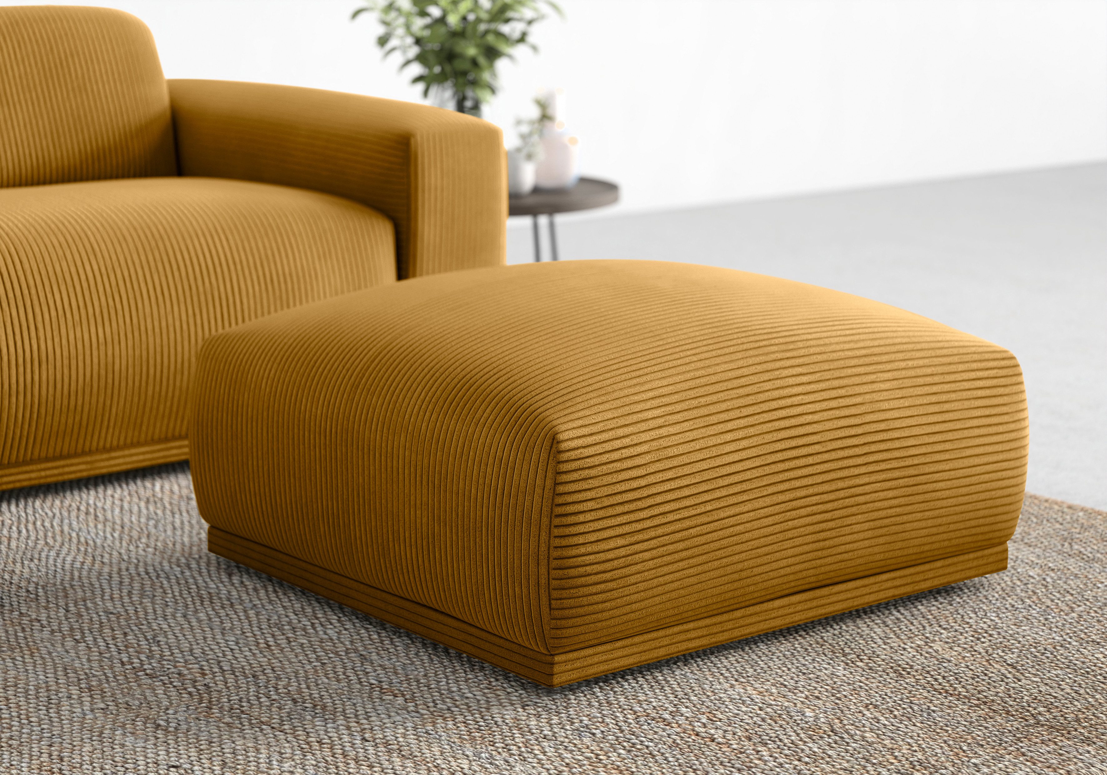 TRENDMANUFAKTUR Hocker Braga, mit hochwertigem Kaltschaum, günstig online kaufen