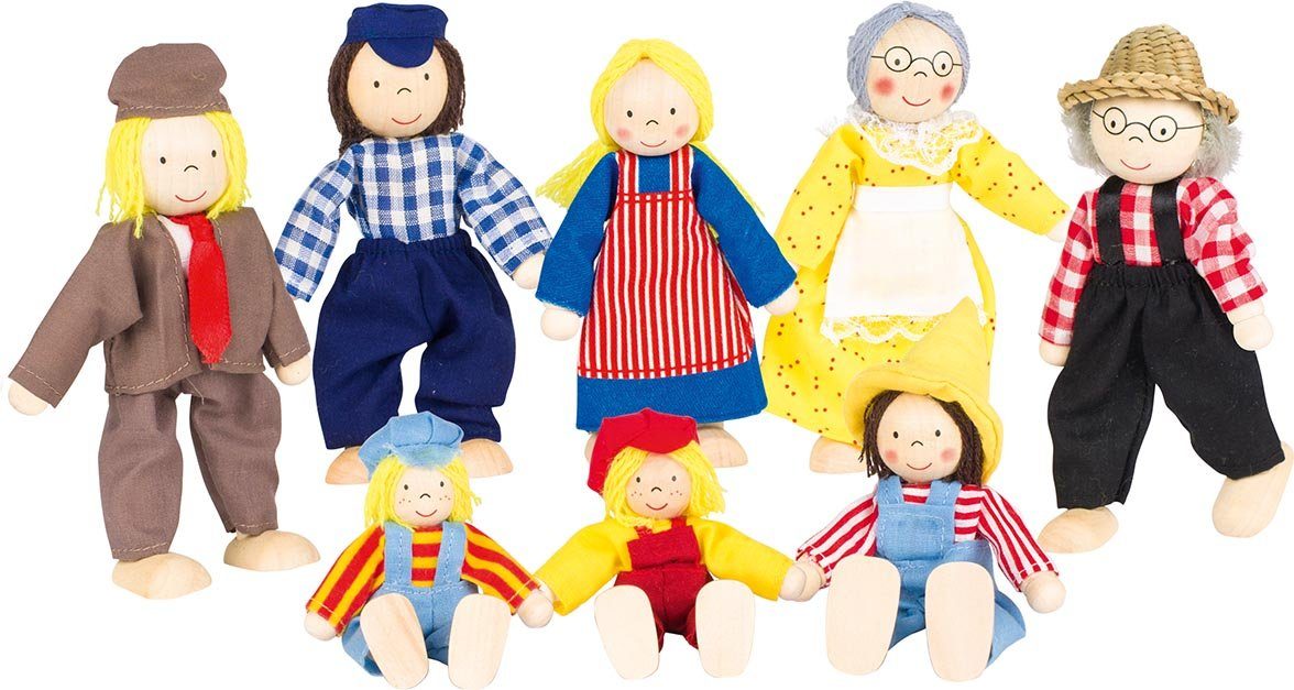 goki Biegepuppe Biegepuppen Bauernfamilie II (8-tlg)
