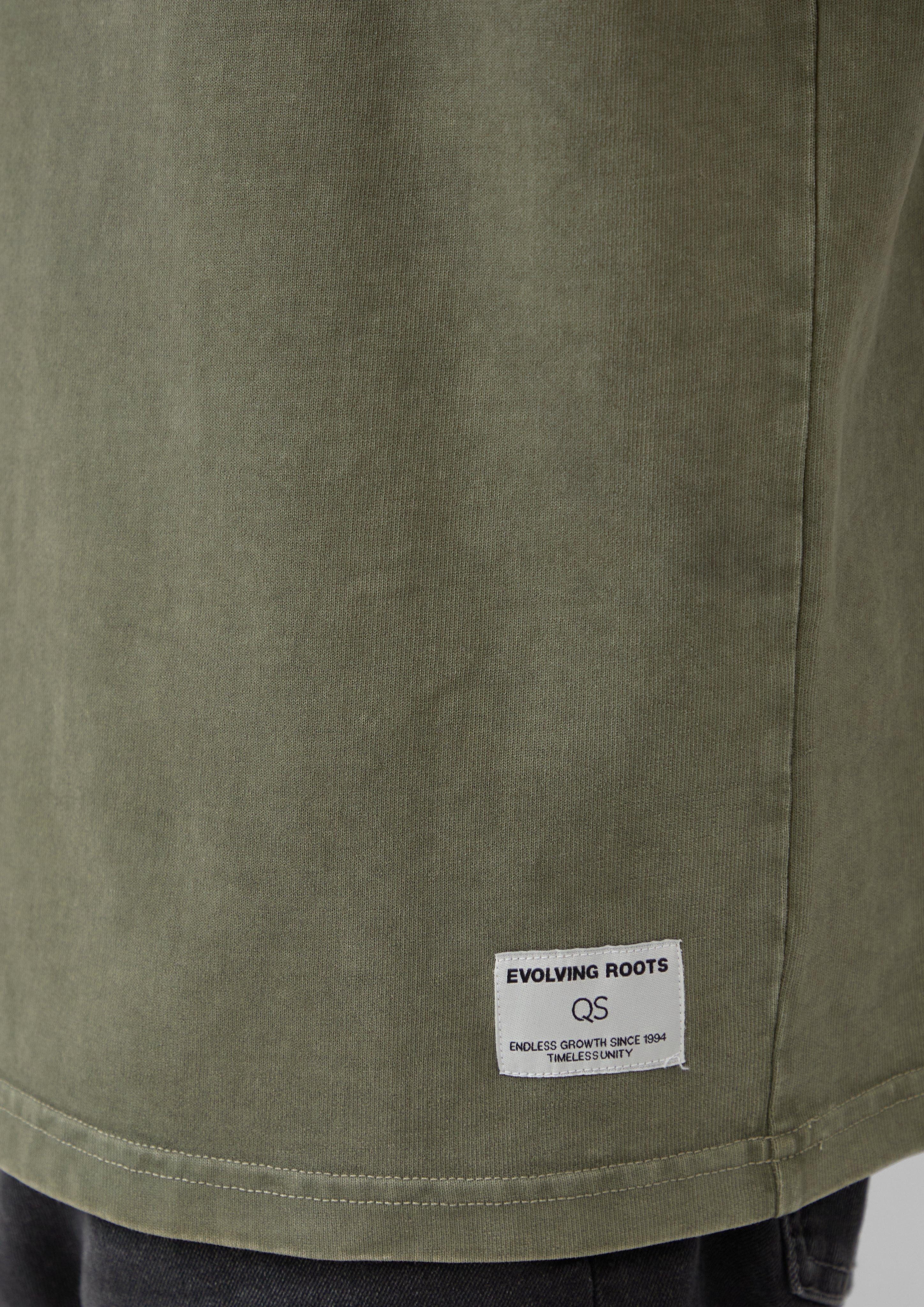 QS Kurzarmshirt Gewaschenes Basic-T-Shirt aus weichem günstig online kaufen