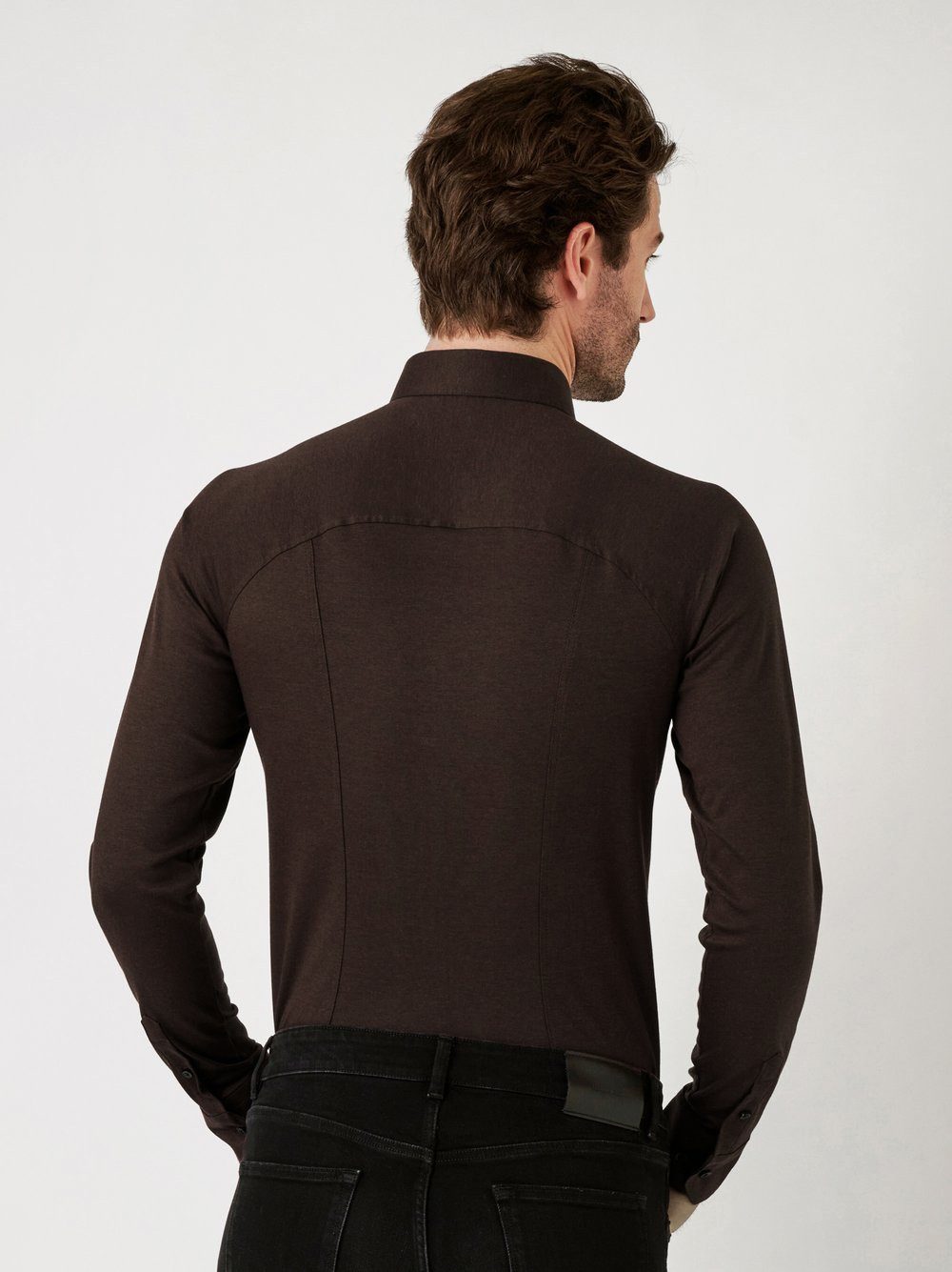 DESOTO Langarmhemd Jerseyhemd Casual Kent – Bild 2 von 5