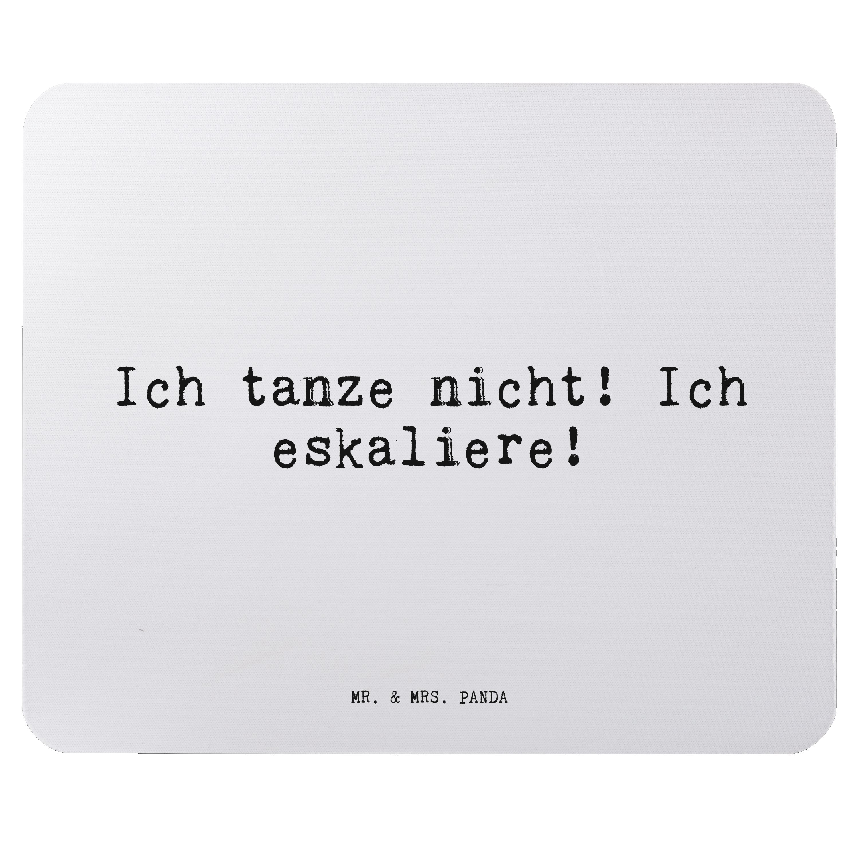 Mr. & Mrs. Panda Mauspad »Ich tanze nicht! Ich... Aquarellblau